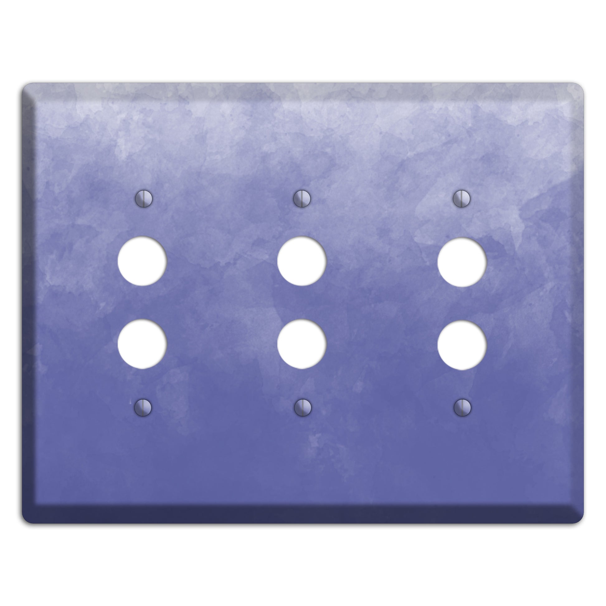 Blue Ombre 3 Pushbutton Wallplate