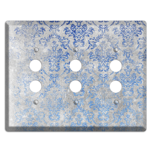 Loblolly Whimsical Damask 3 Pushbutton Wallplate