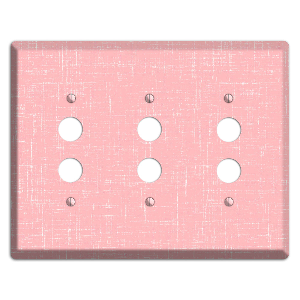 Amber Soft Coral 3 Pushbutton Wallplate