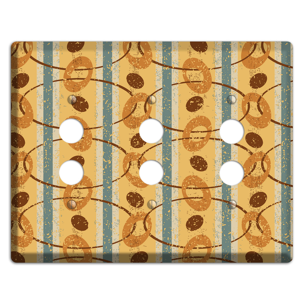 Maple Syrup 3 Pushbutton Wallplate