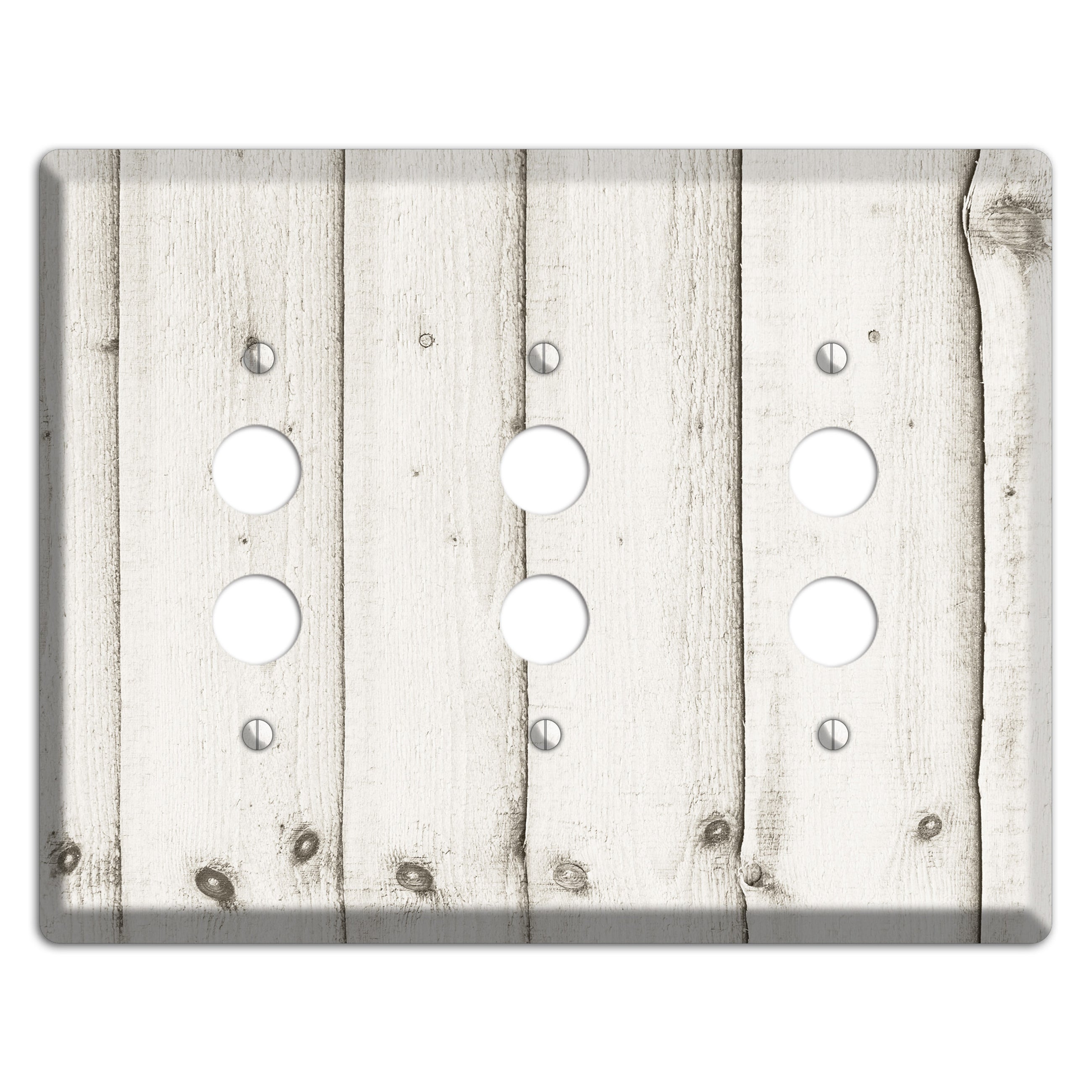 Swirl Antique 3 Pushbutton Wallplate