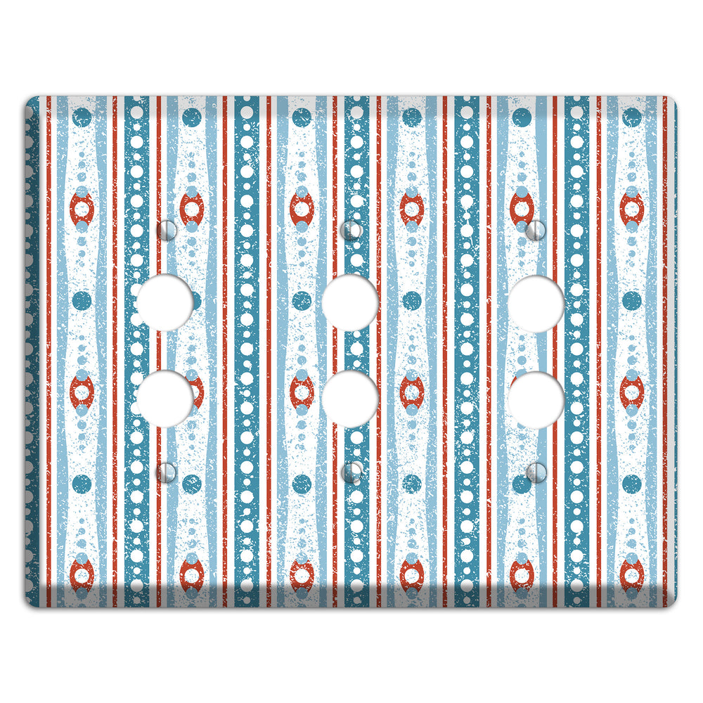 Winter Cranberry 3 Pushbutton Wallplate