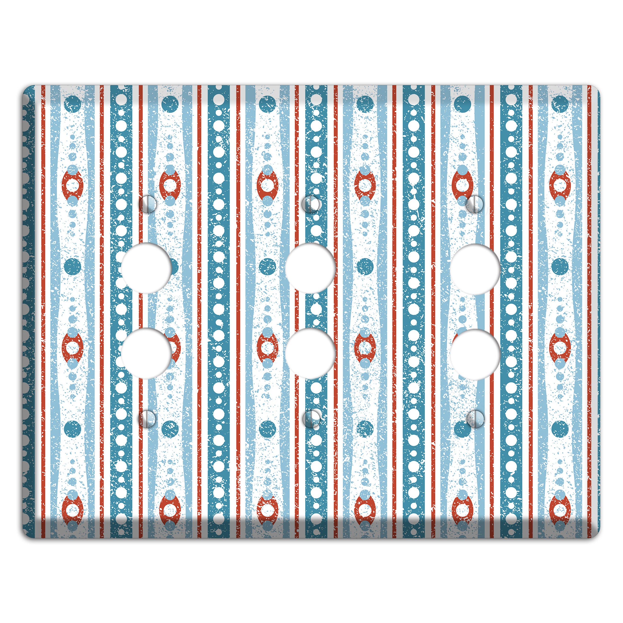 Winter Cranberry 3 Pushbutton Wallplate