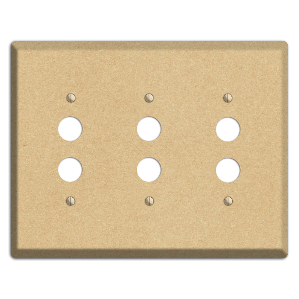 Calico Kraft 3 Pushbutton Wallplate