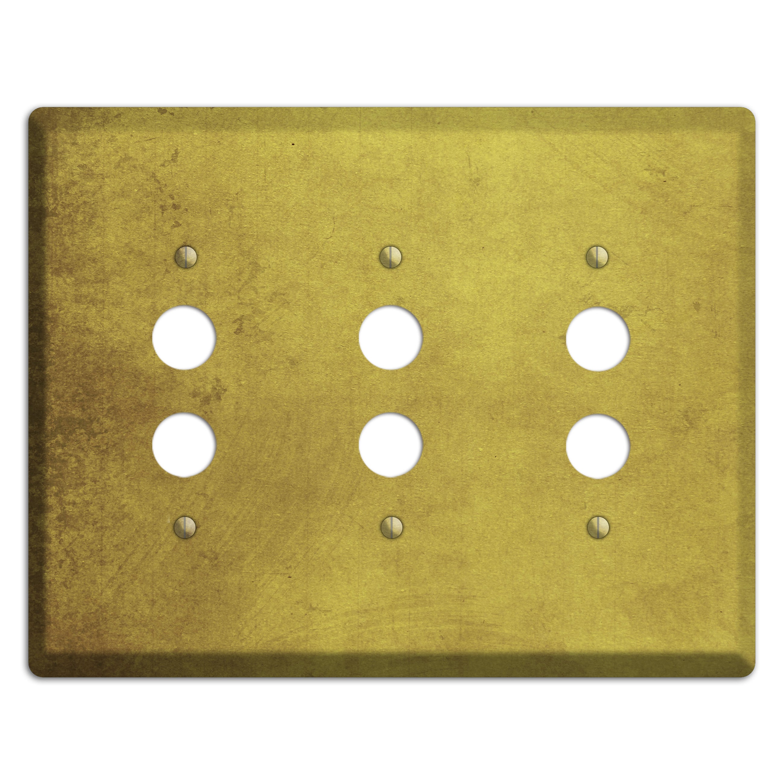 Husk Vintage Grunge 3 Pushbutton Wallplate