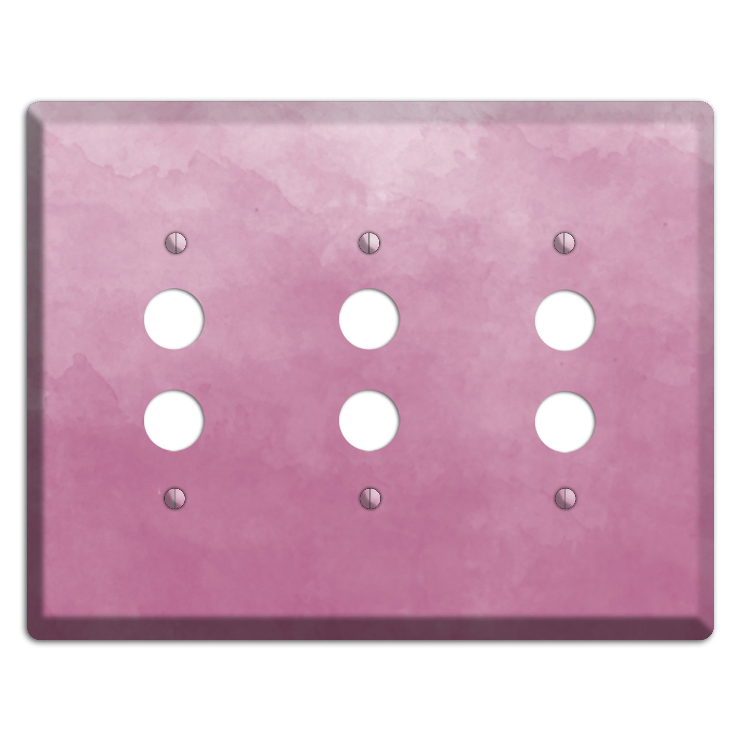 Purple Ombre 3 Pushbutton Wallplate