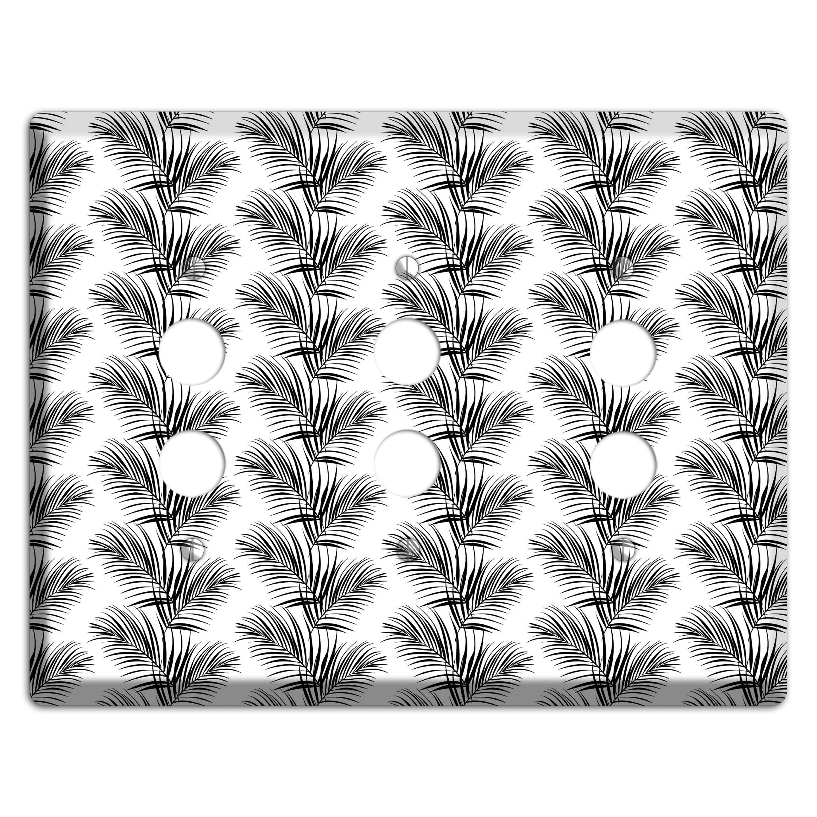 Leaves Style I 3 Pushbutton Wallplate