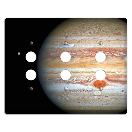 Hubble's View of Jupiter and Europa 3 Pushbutton Wallplate