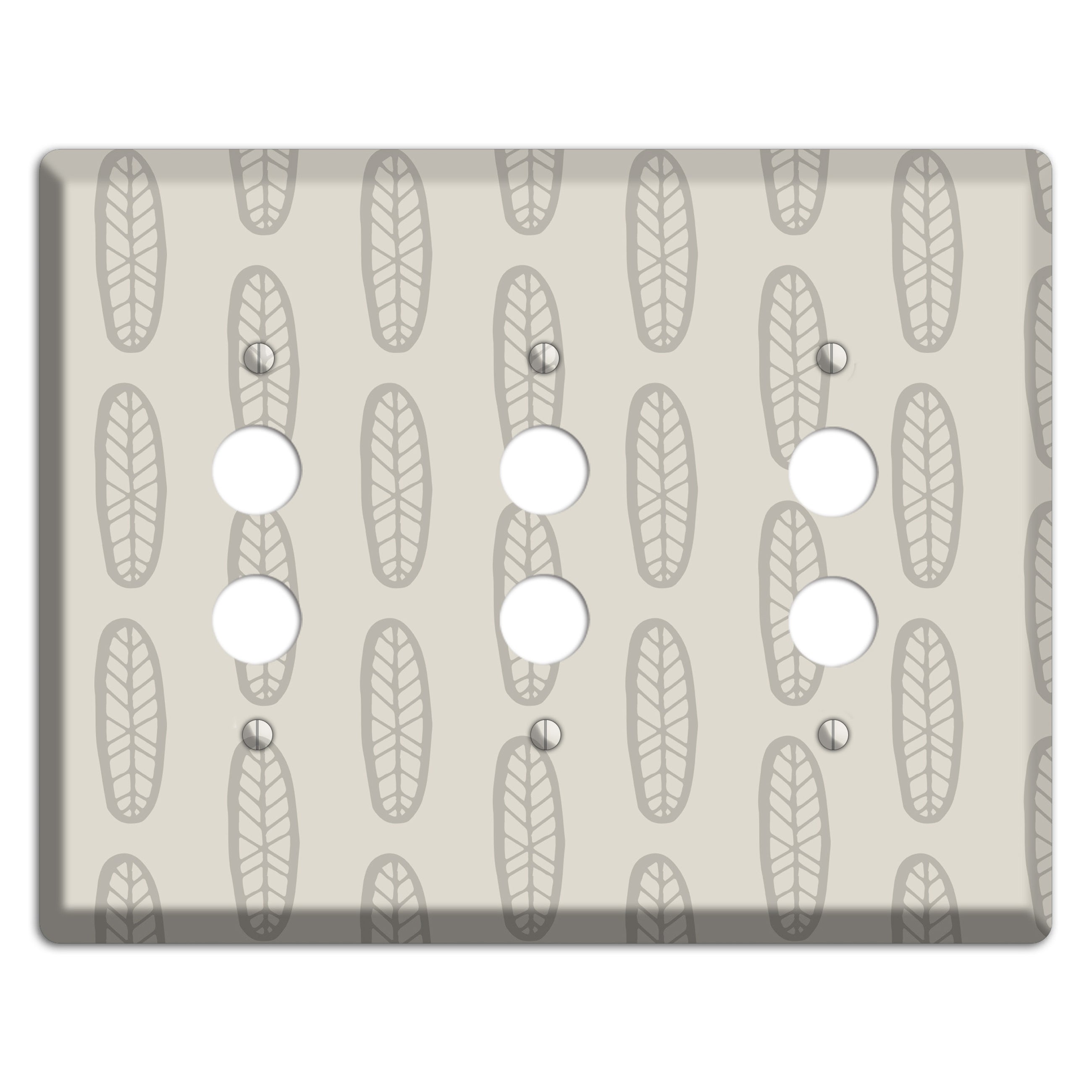 Simple Scandanavian Style K 3 Pushbutton Wallplate
