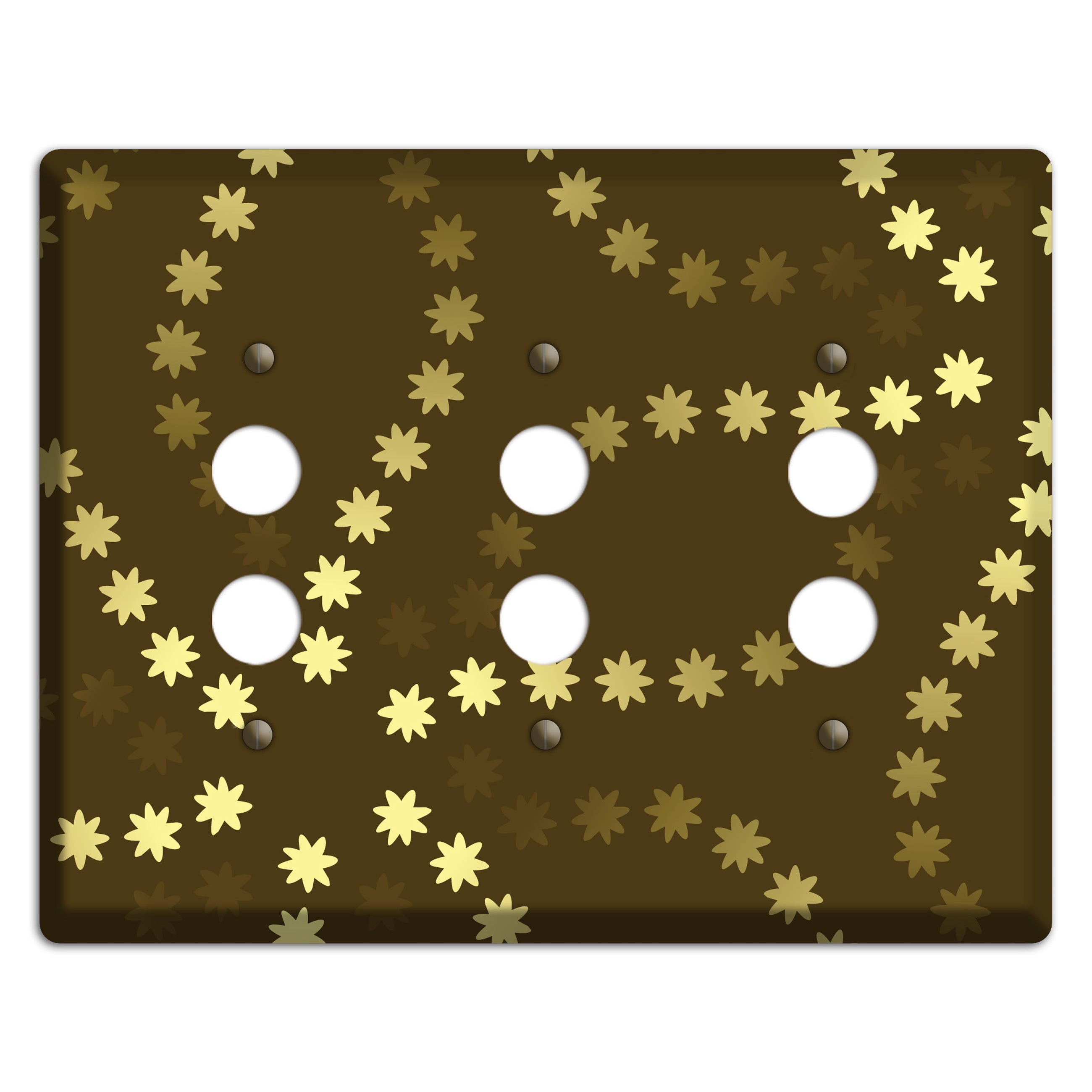 Multi Olive Constellation 3 Pushbutton Wallplate