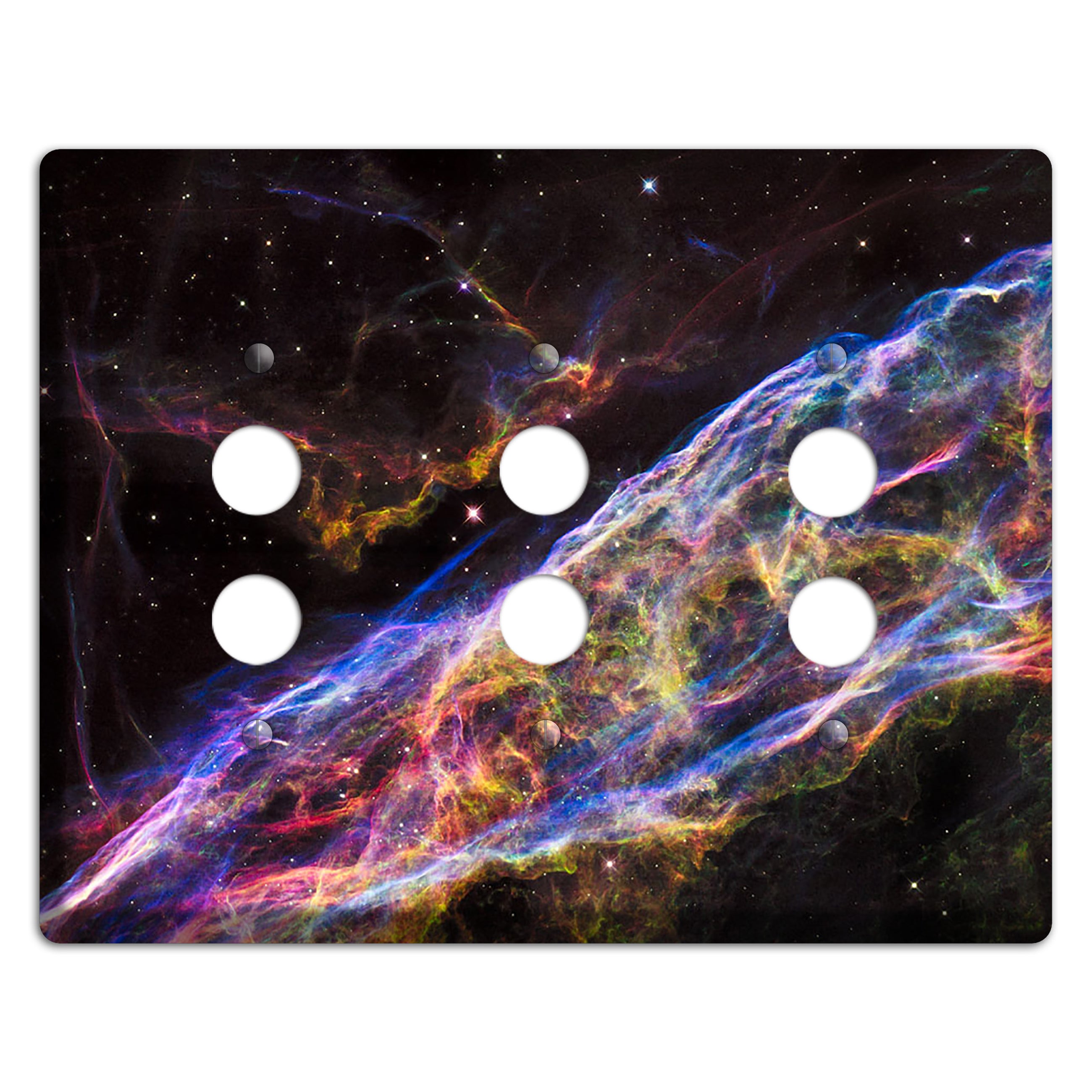 Veil Nebula 3 Pushbutton Wallplate