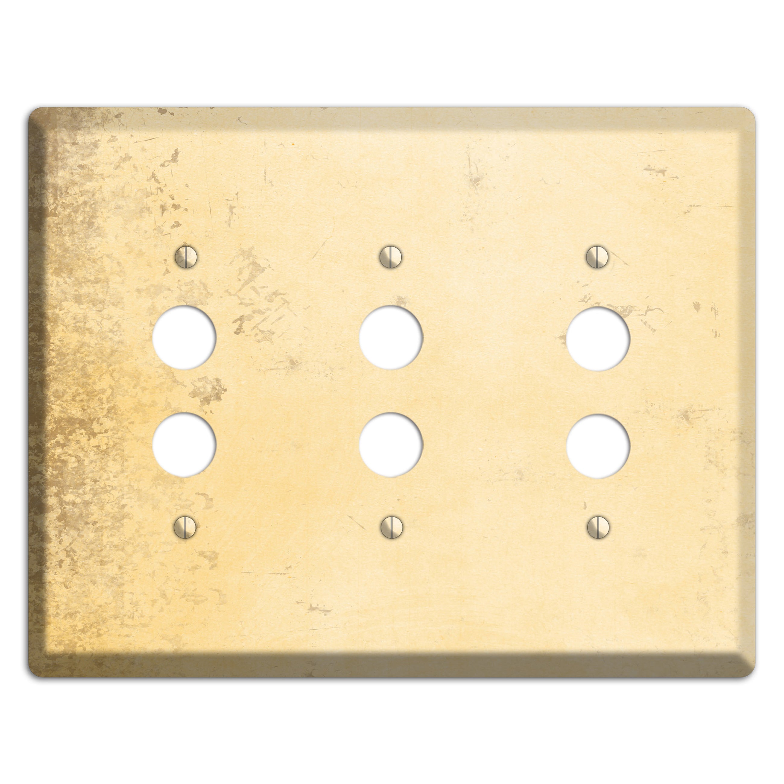 Astra Vintage Grunge 3 Pushbutton Wallplate
