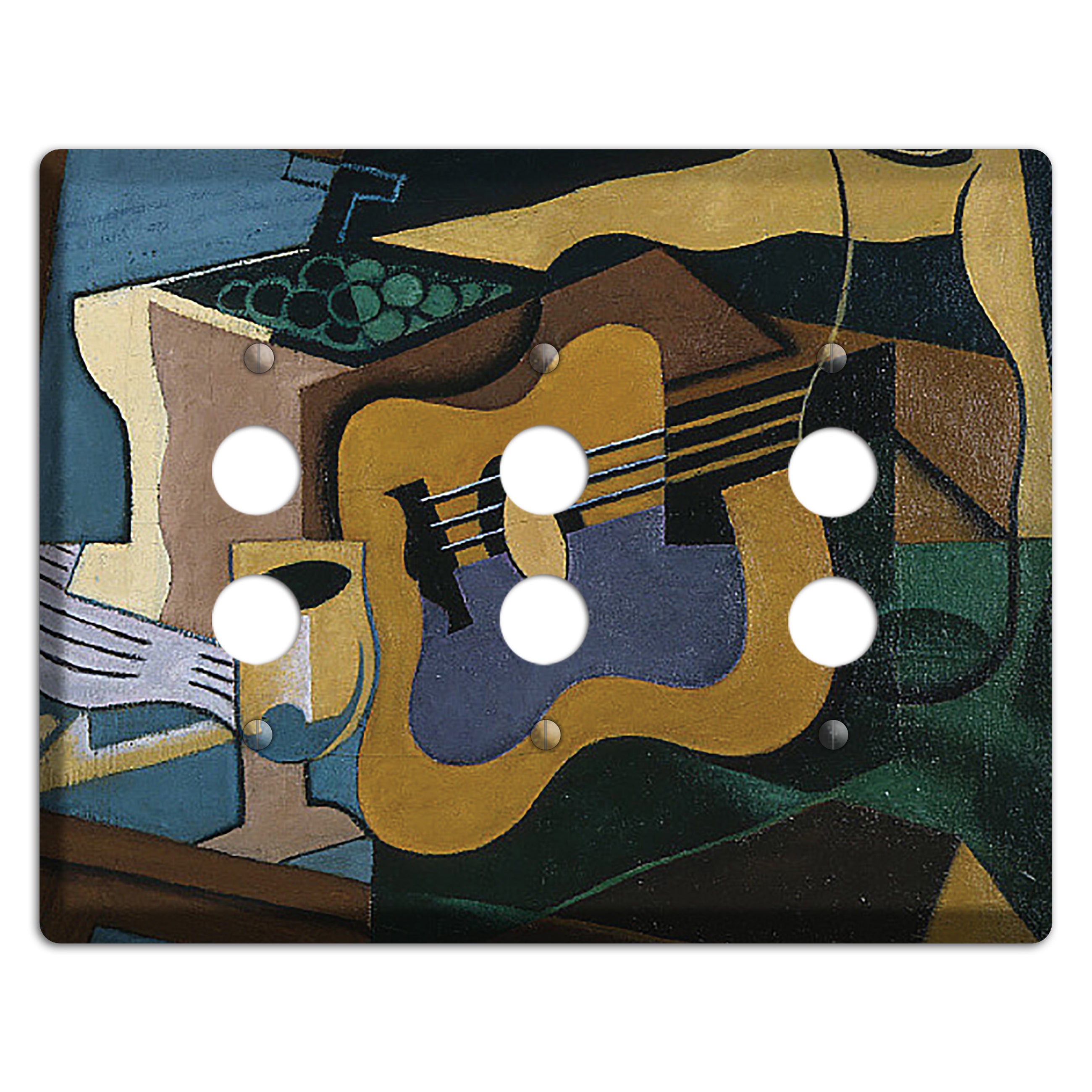 Juan Gris 3 3 Pushbutton Wallplate