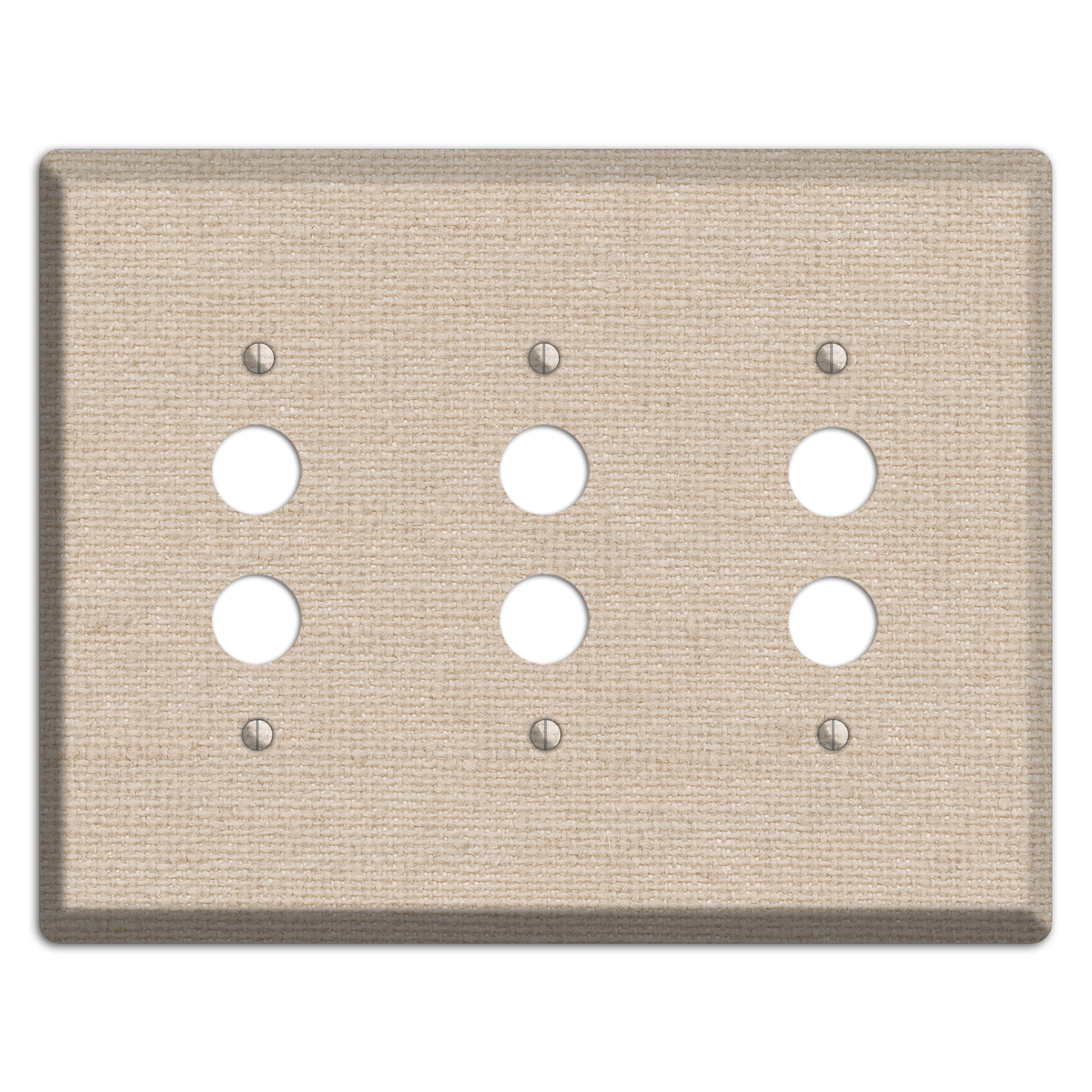 Vanilla Neutral Texture 3 Pushbutton Wallplate