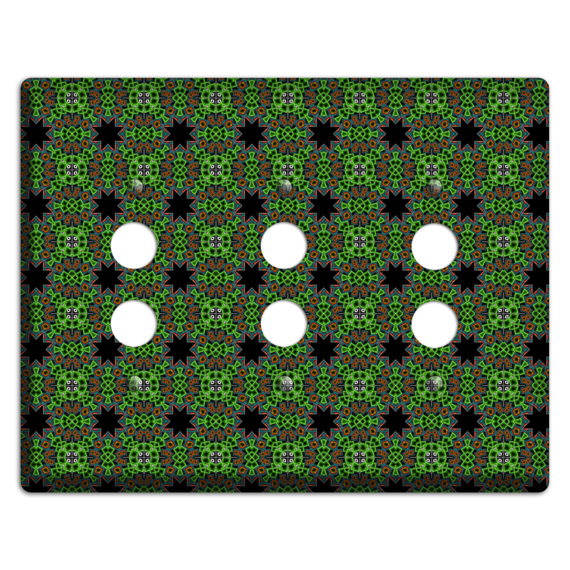 Green Foulard 2 3 Pushbutton Wallplate