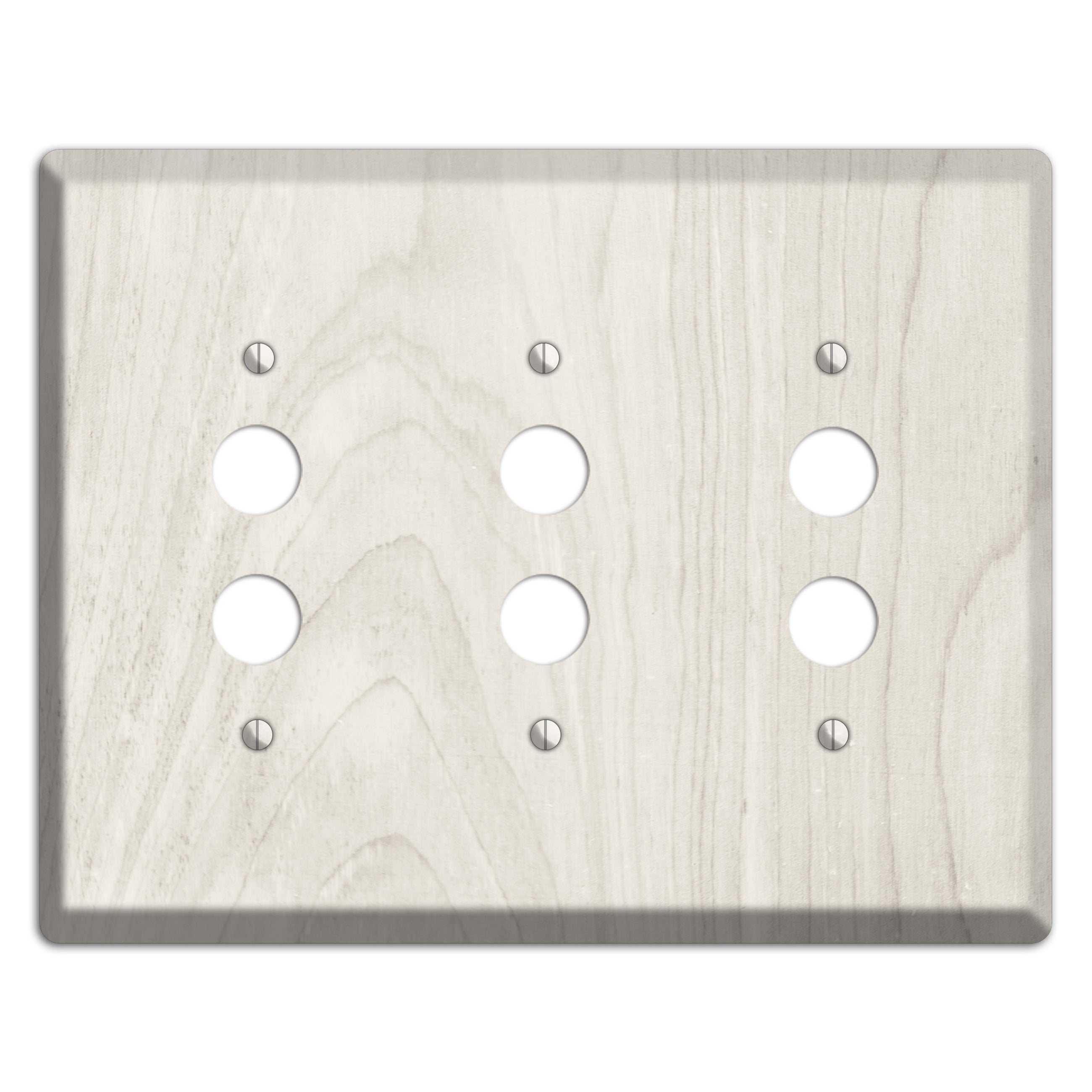 Pearl Bush Antique 3 Pushbutton Wallplate