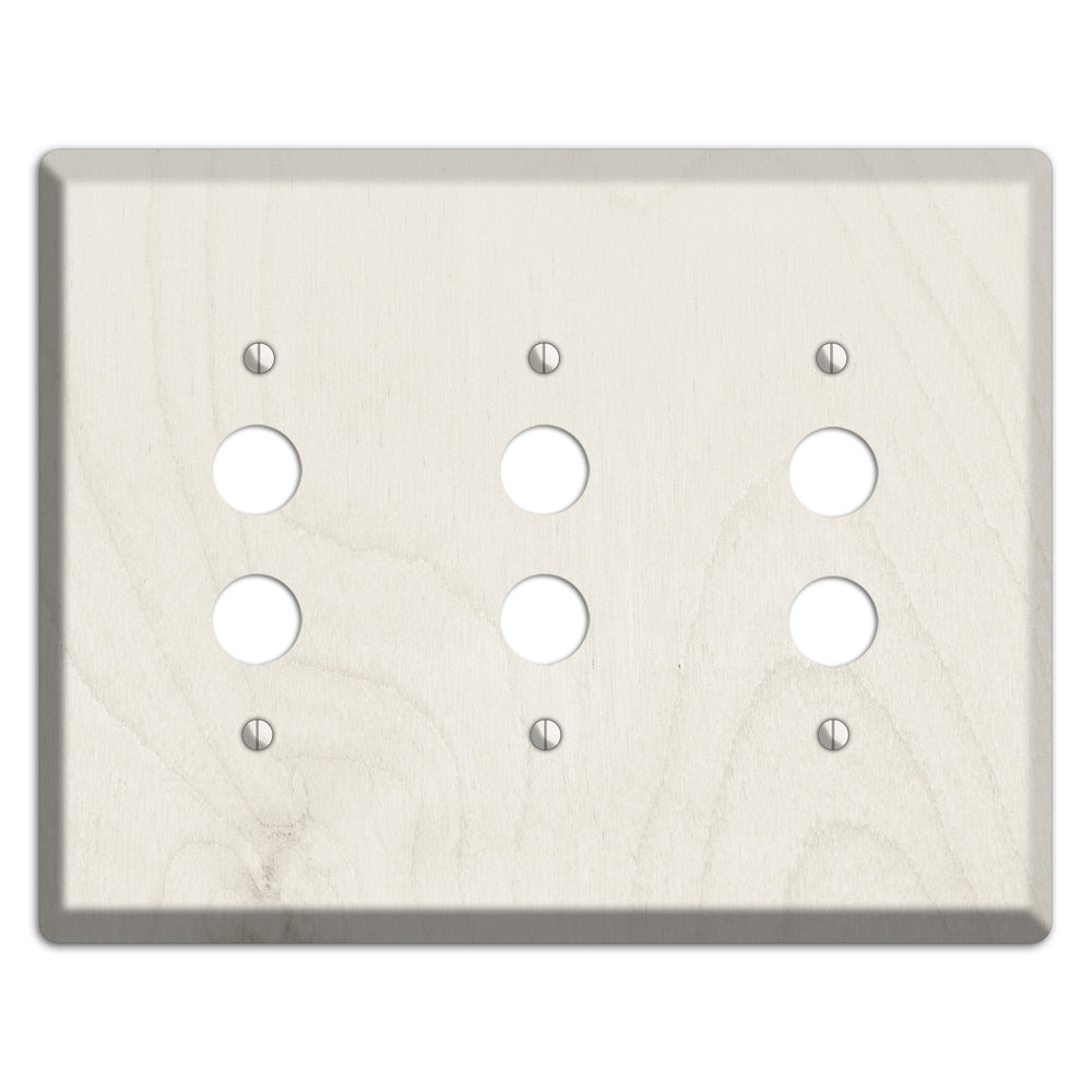 Dawn pink Antique 3 Pushbutton Wallplate