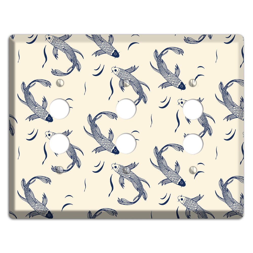 Koi Pond 1 3 Pushbutton Wallplate