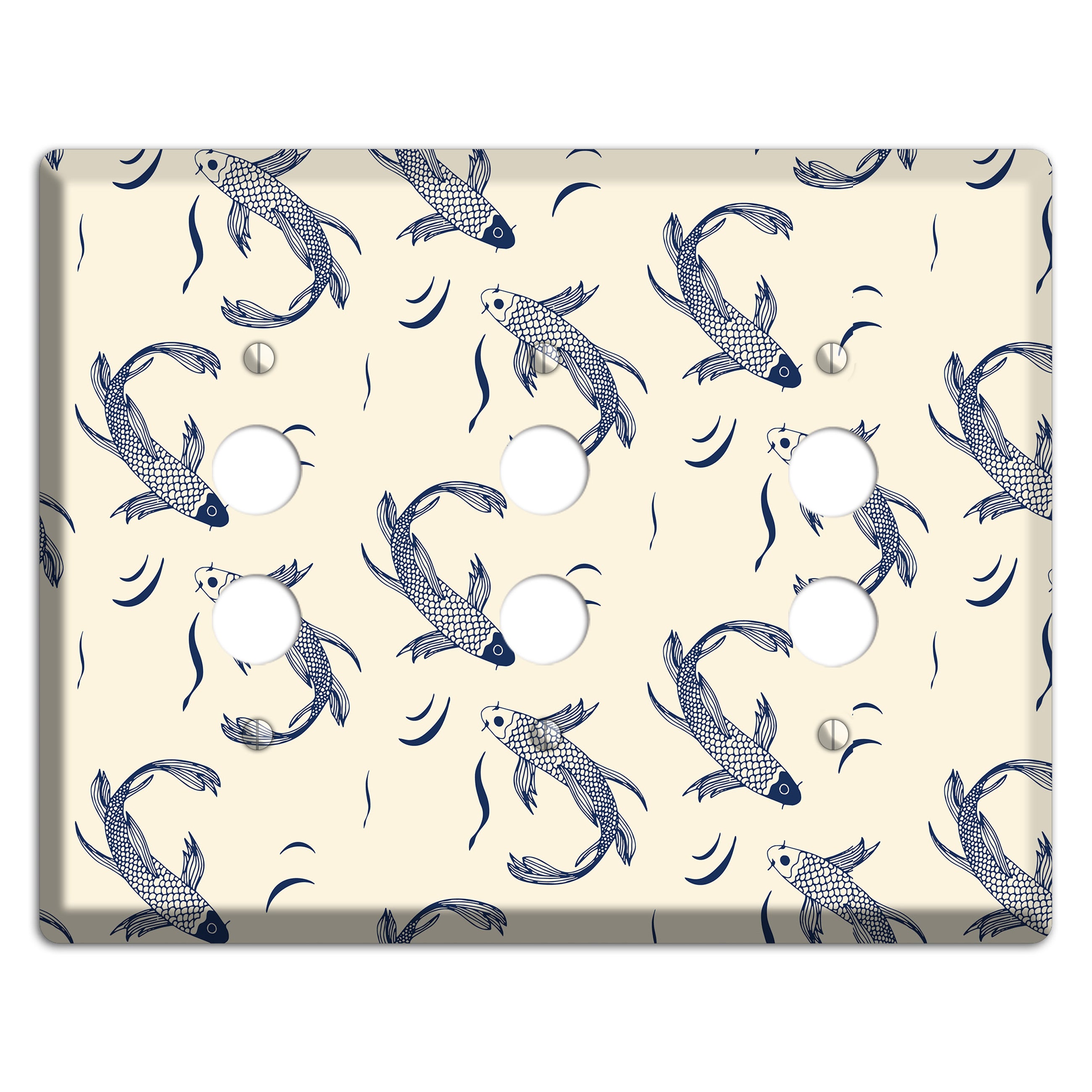 Koi Pond 1 3 Pushbutton Wallplate