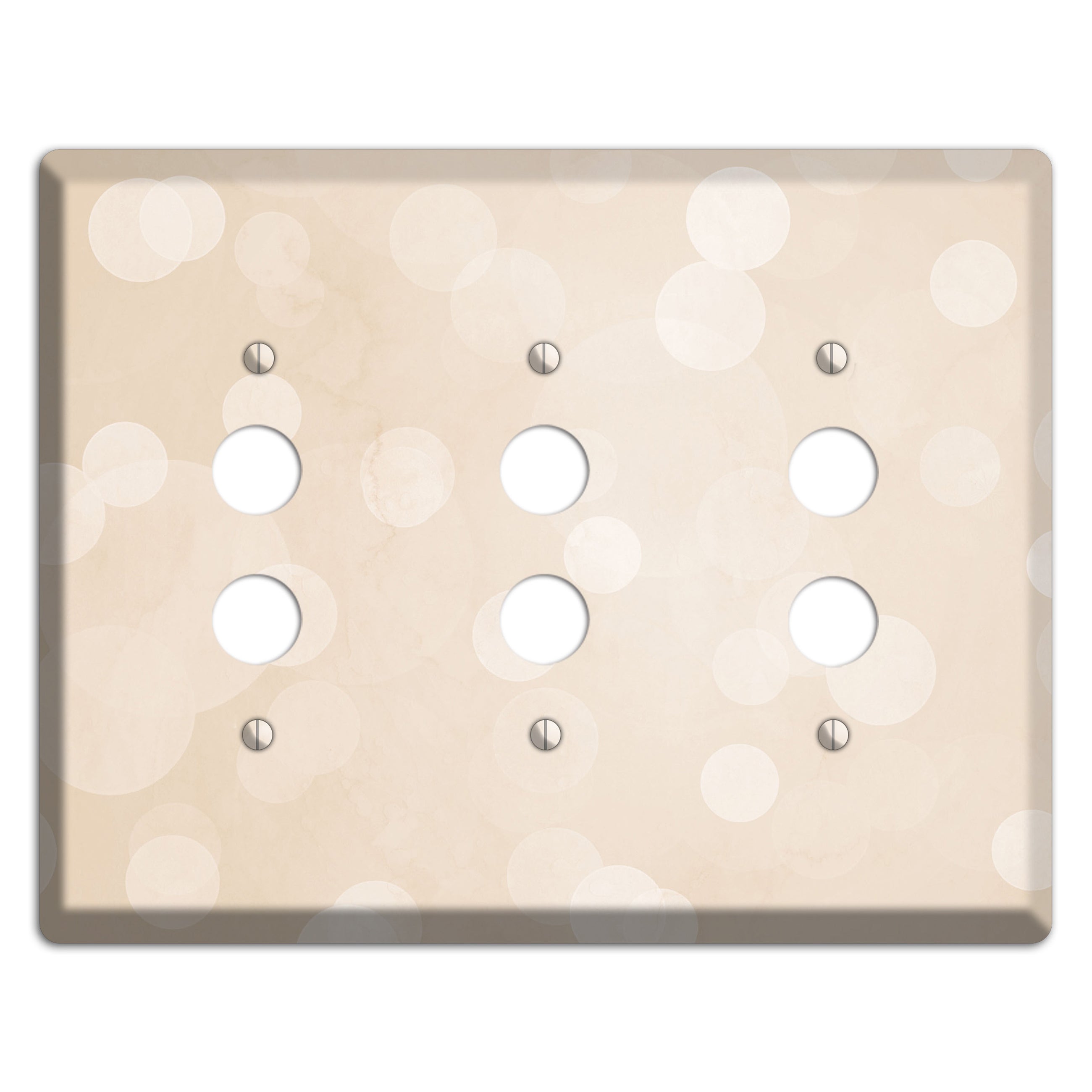 Parchment Neutral Texture 3 Pushbutton Wallplate