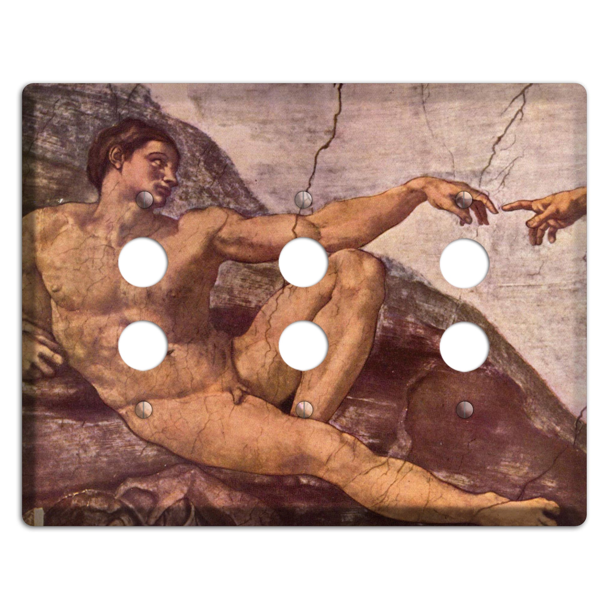 Michelangelo 2 3 Pushbutton Wallplate