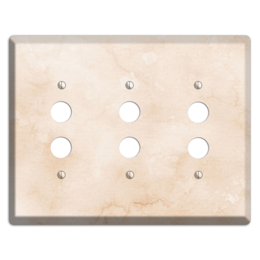 Janna Neutral Texture 3 Pushbutton Wallplate