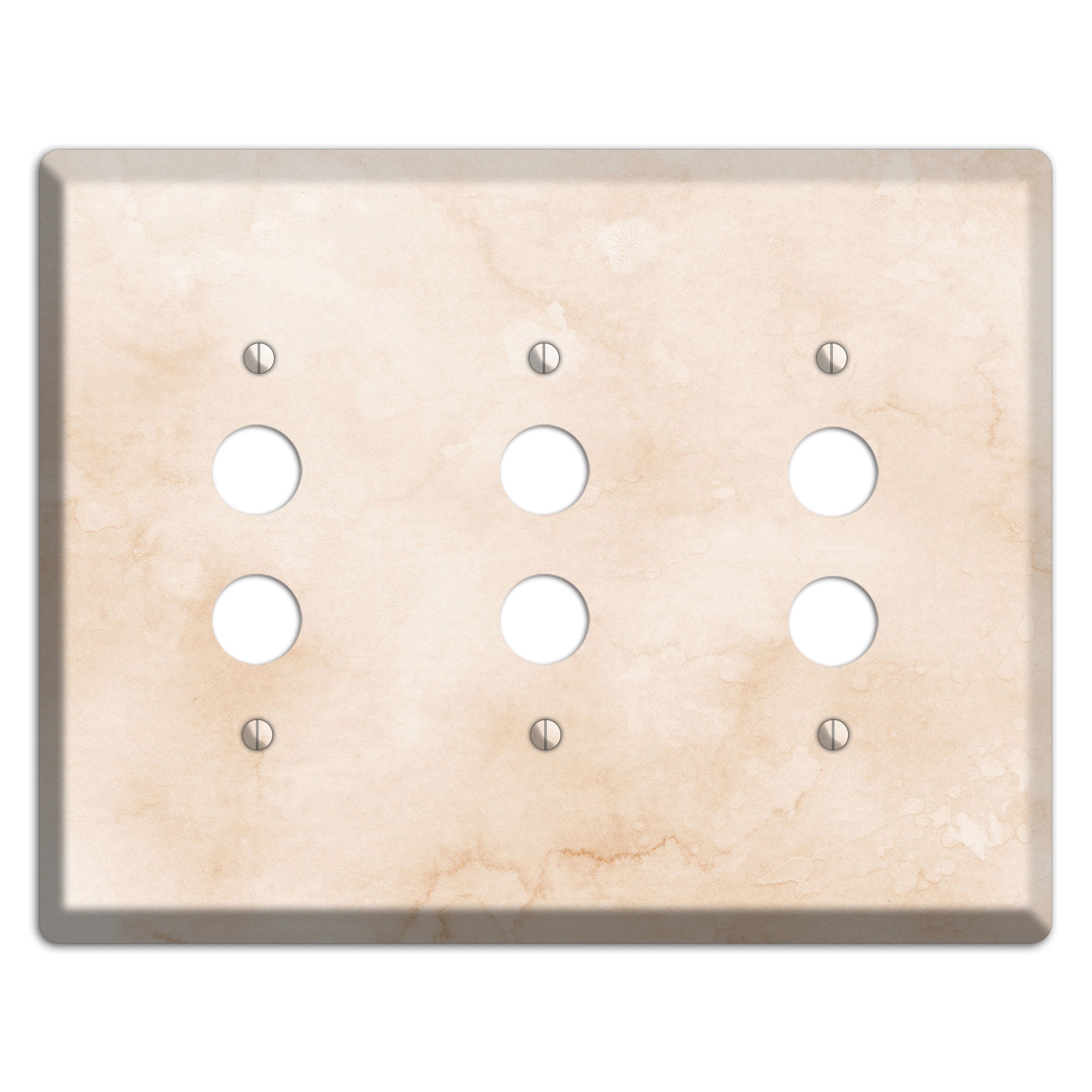Janna Neutral Texture 3 Pushbutton Wallplate