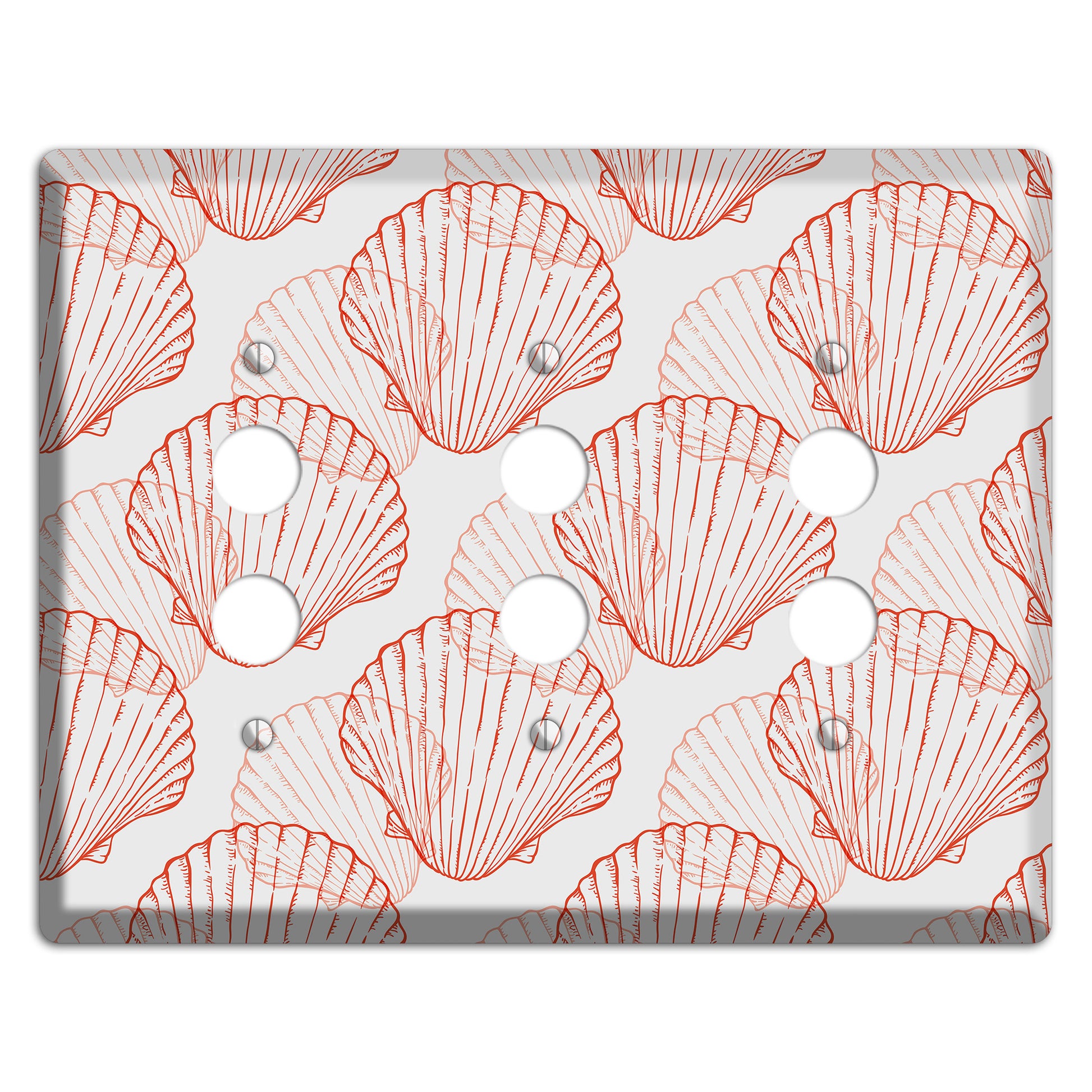 Shells 5 3 Pushbutton Wallplate