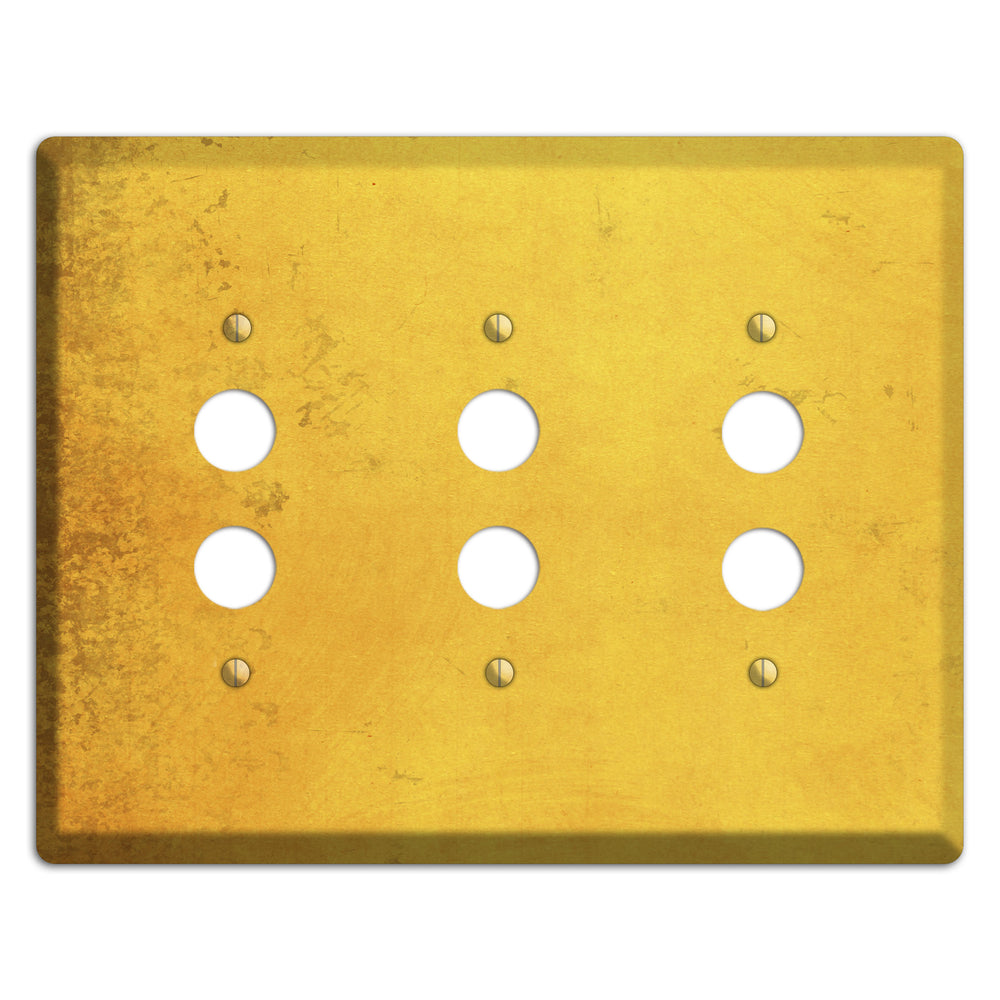 Abbey Vintage Grunge 3 Pushbutton Wallplate