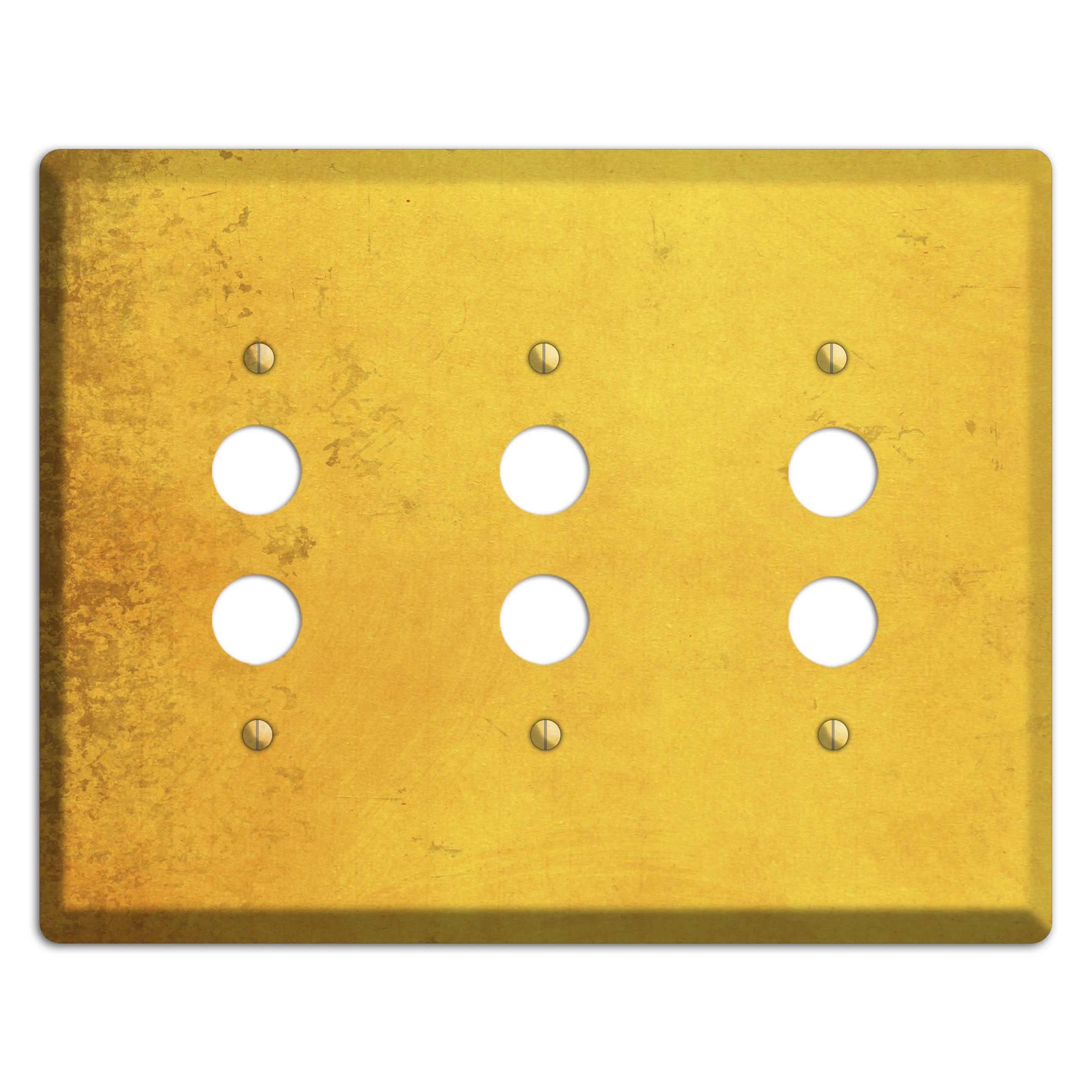 Abbey Vintage Grunge 3 Pushbutton Wallplate