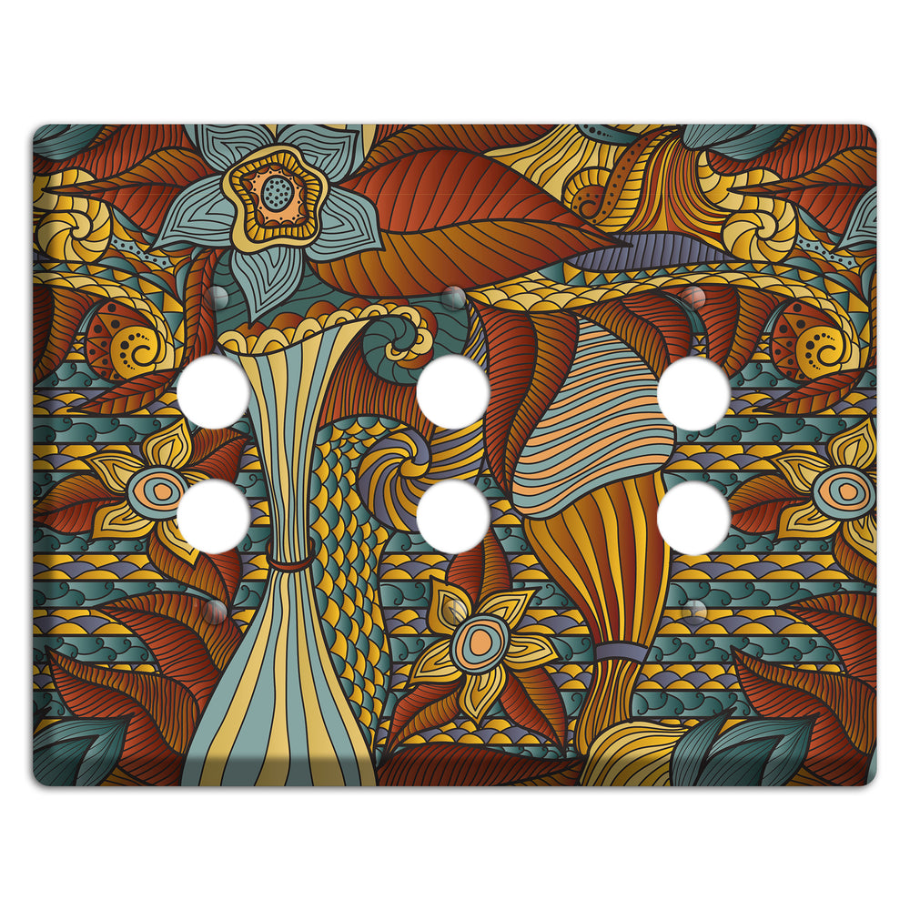 Retro Flourish 4 3 Pushbutton Wallplate