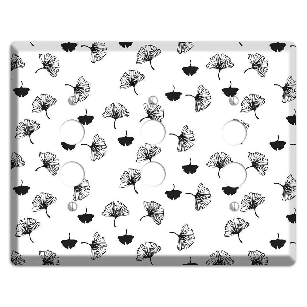 Leaves Style G 3 Pushbutton Wallplate