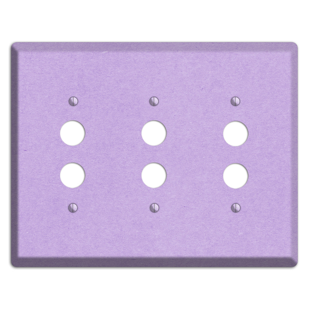 Wisteria Kraft 3 Pushbutton Wallplate