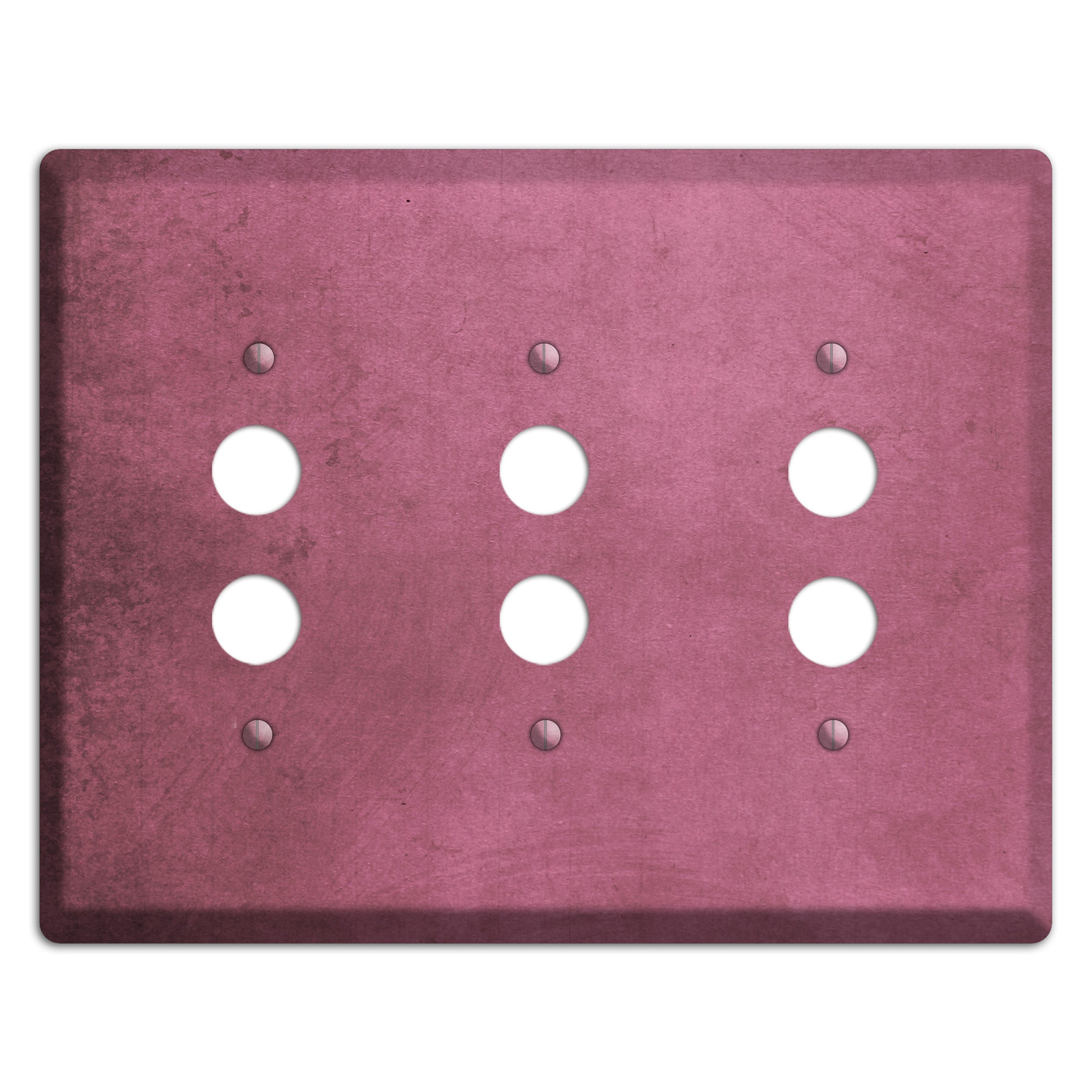 Coral Tree Vintage Grunge 3 Pushbutton Wallplate