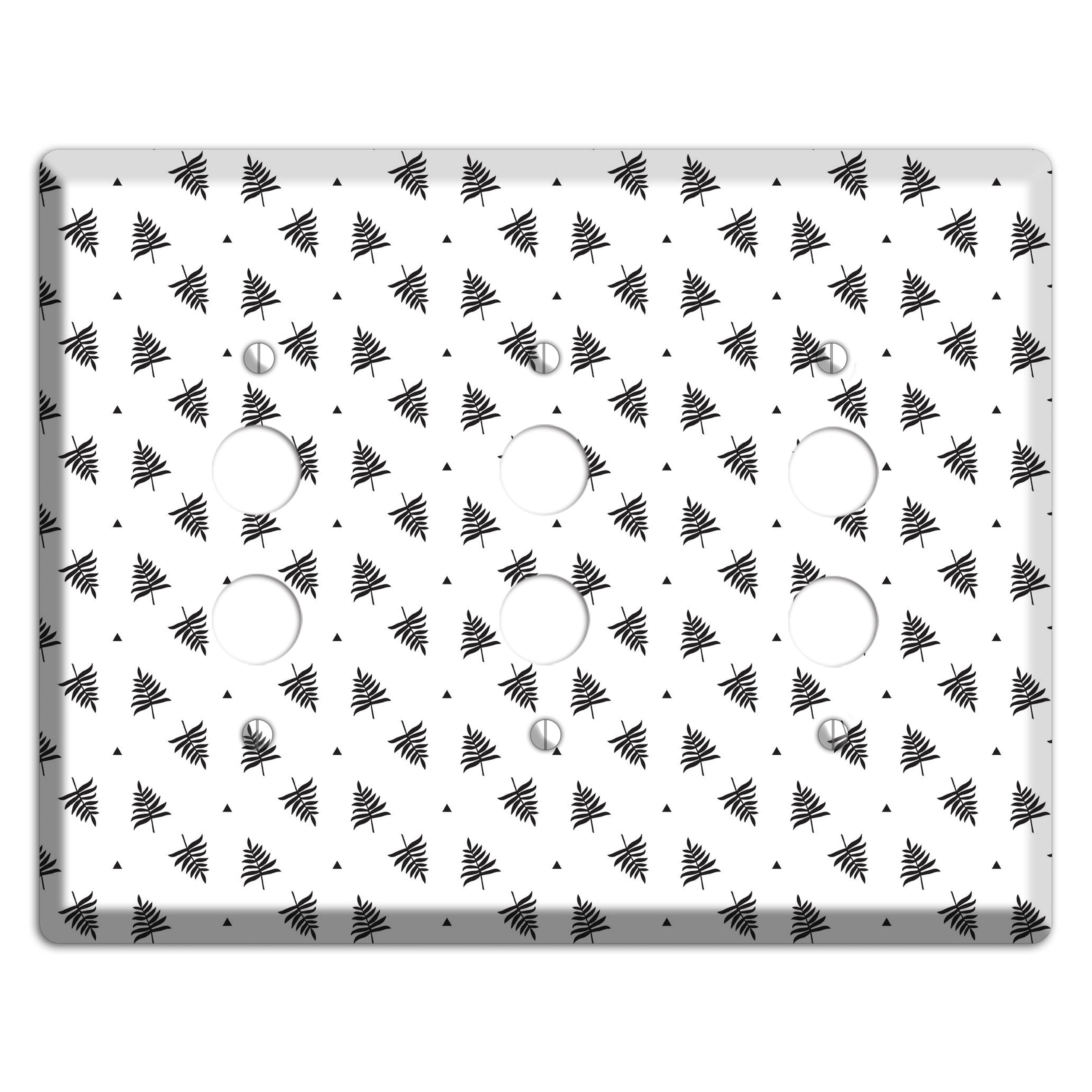 Leaves Style L 3 Pushbutton Wallplate