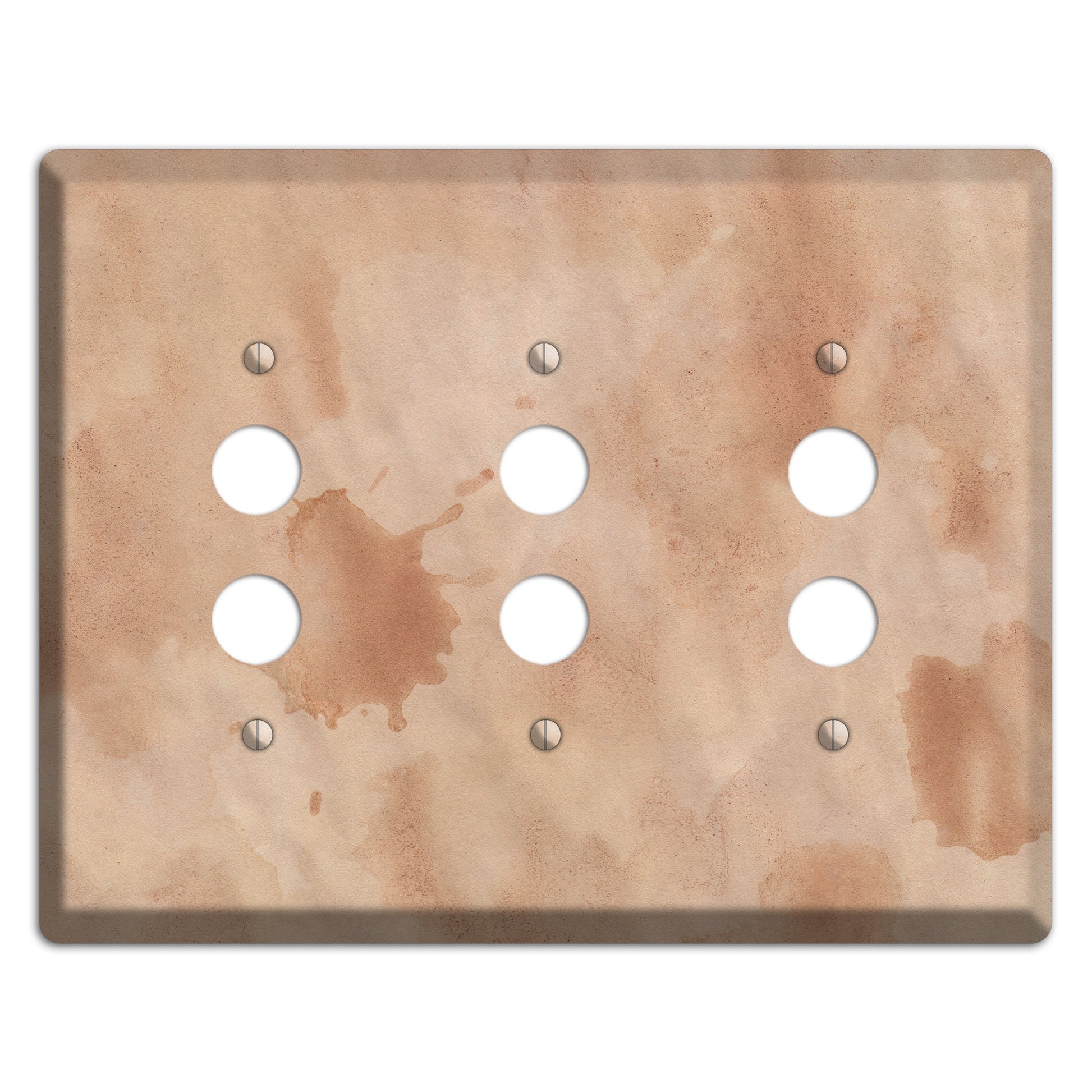 Aged Paper 2 3 Pushbutton Wallplate