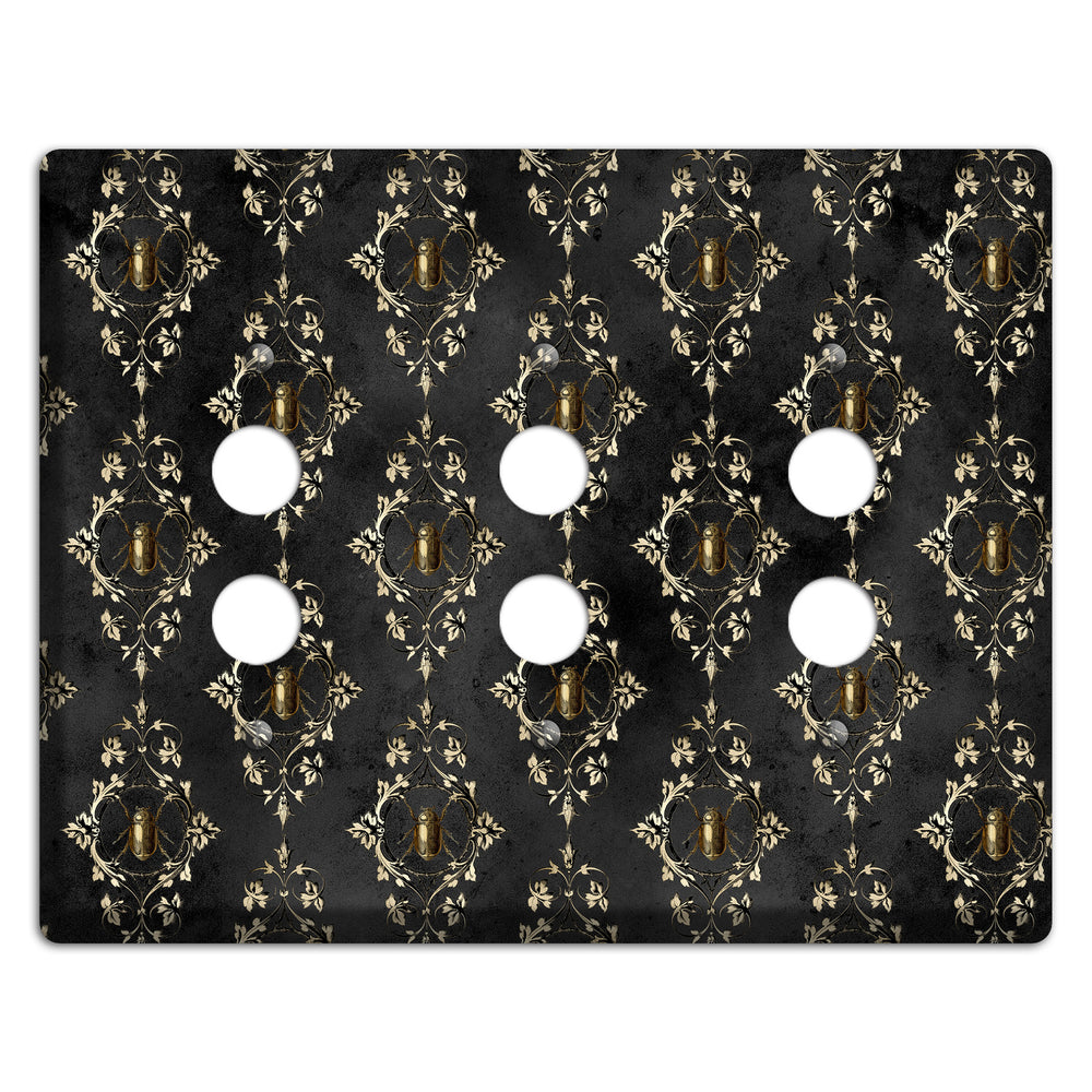 Edgar Allen Poe Beetle 3 Pushbutton Wallplate