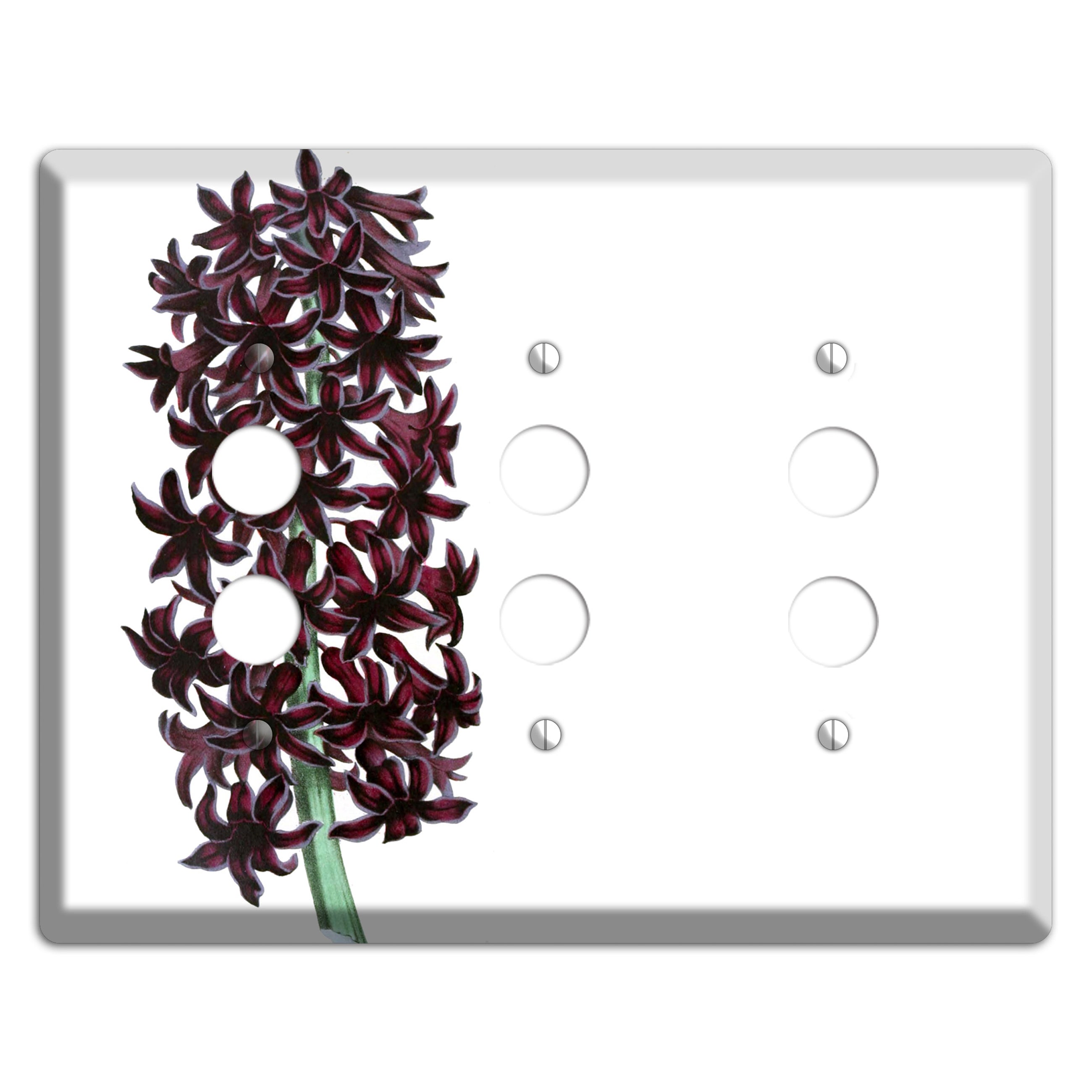 Jacinth 3 Pushbutton Wallplate
