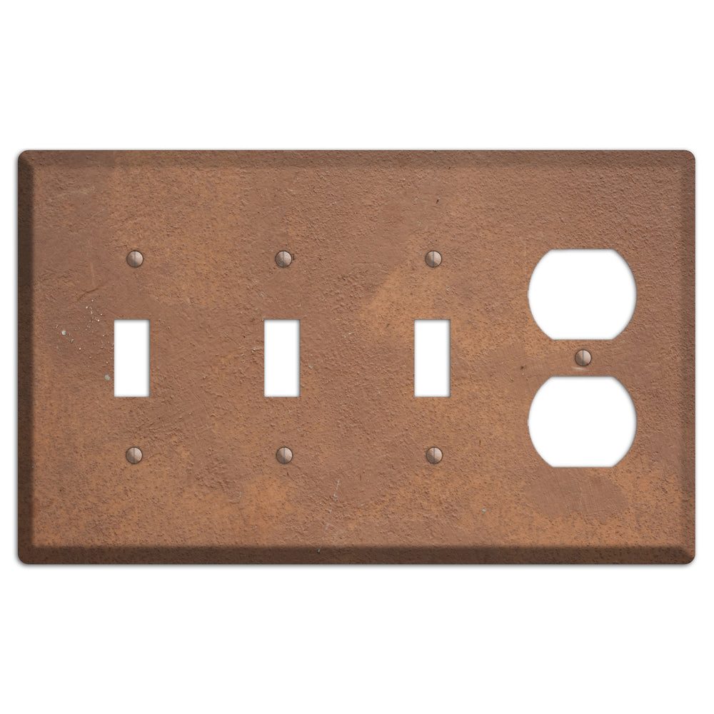 Brown Concrete 3 Toggle / Duplex Wallplate