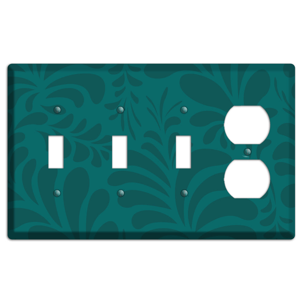 Jade Herati 3 Toggle / Duplex Wallplate