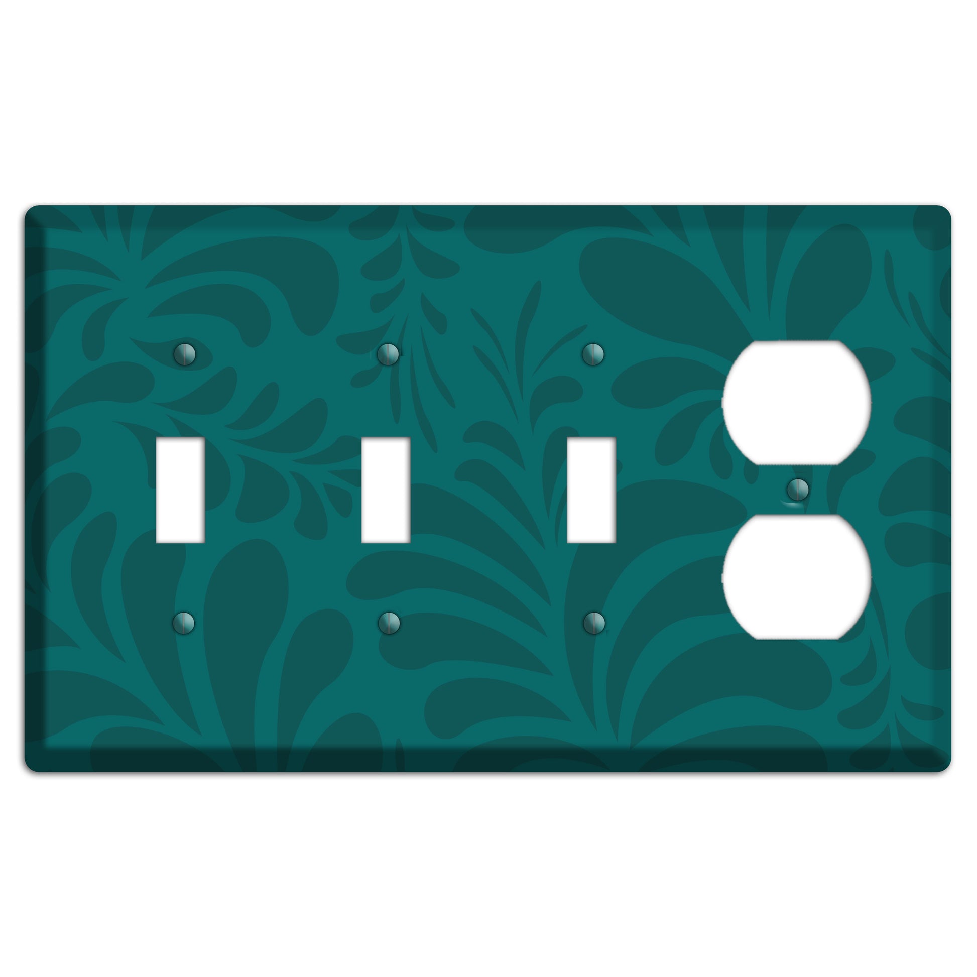 Jade Herati 3 Toggle / Duplex Wallplate