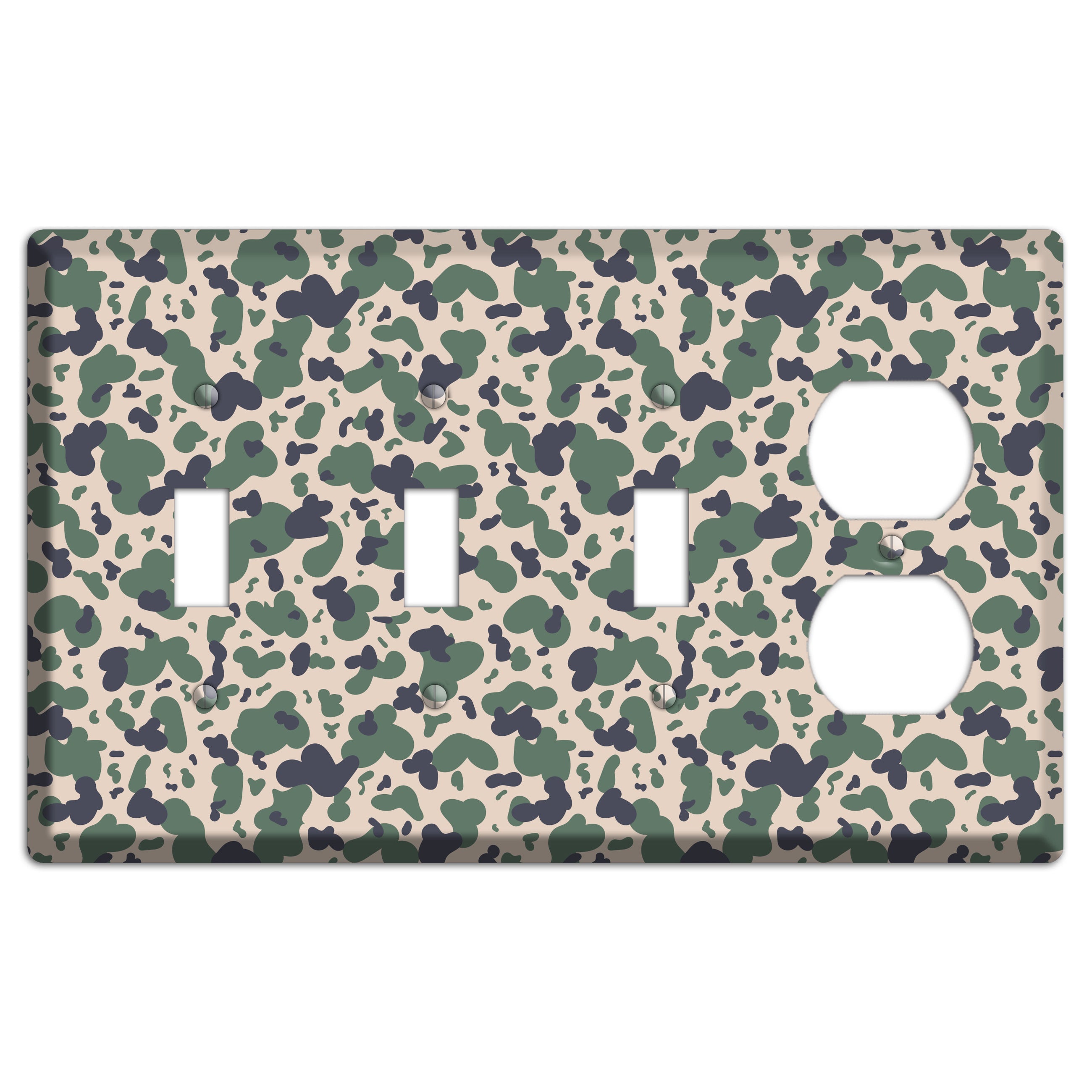 Afghanistan Blotch 2 Camo 3 Toggle / Duplex Wallplate