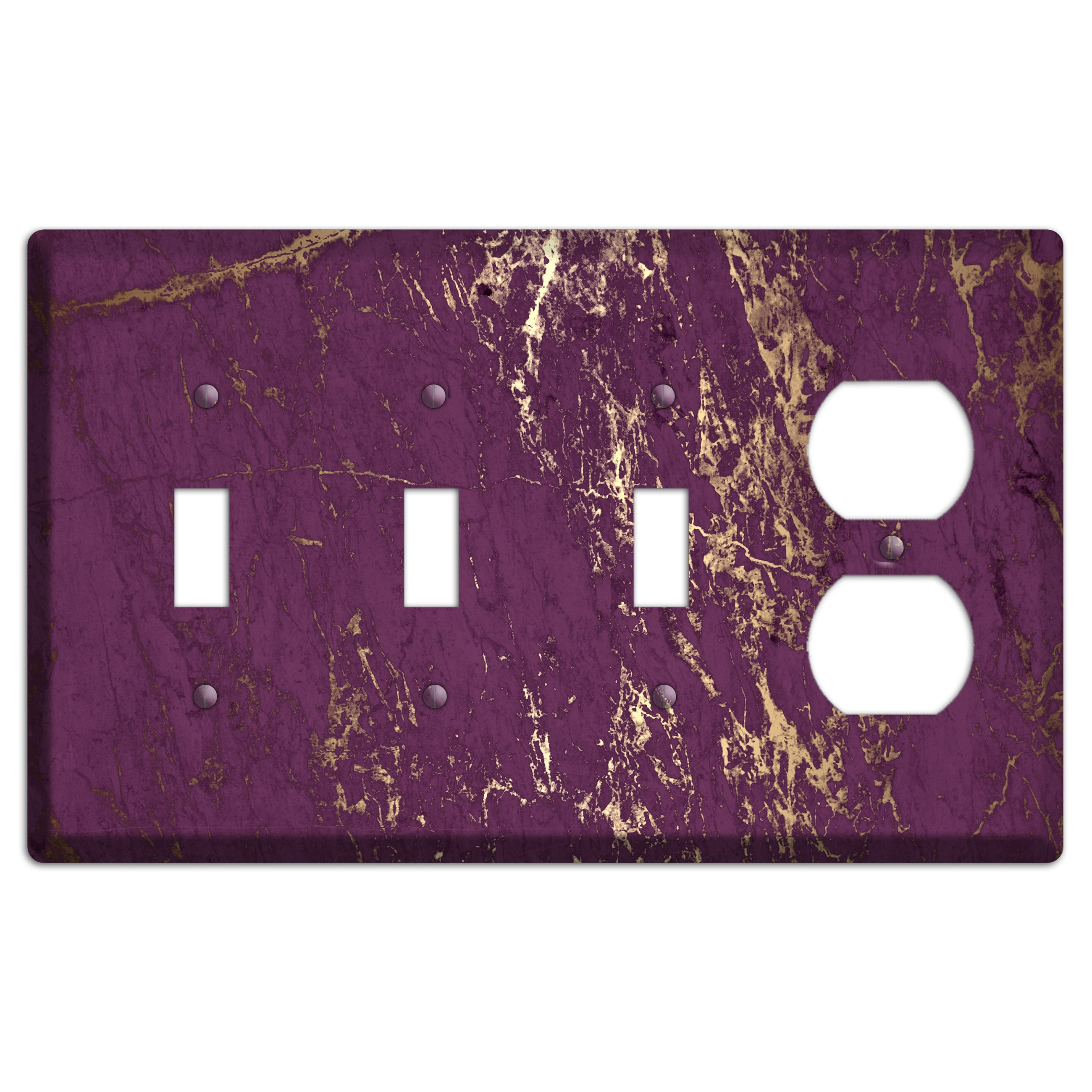 Finn Marble 3 Toggle / Duplex Wallplate