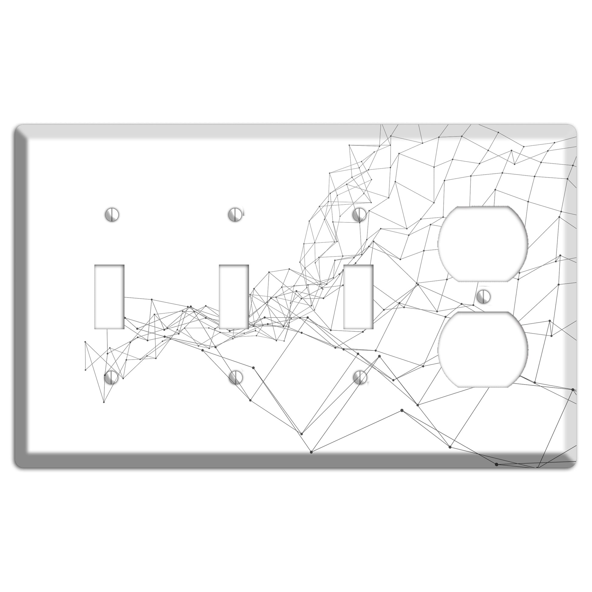 Ink Brushstrokes 7 3 Toggle / Duplex Wallplate