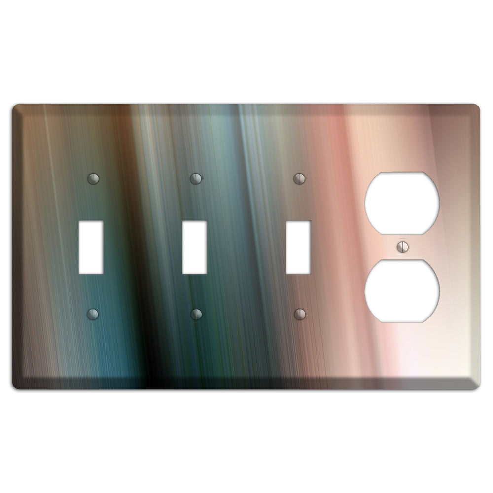 Brown and Blue Ray of Light 3 Toggle / Duplex Wallplate