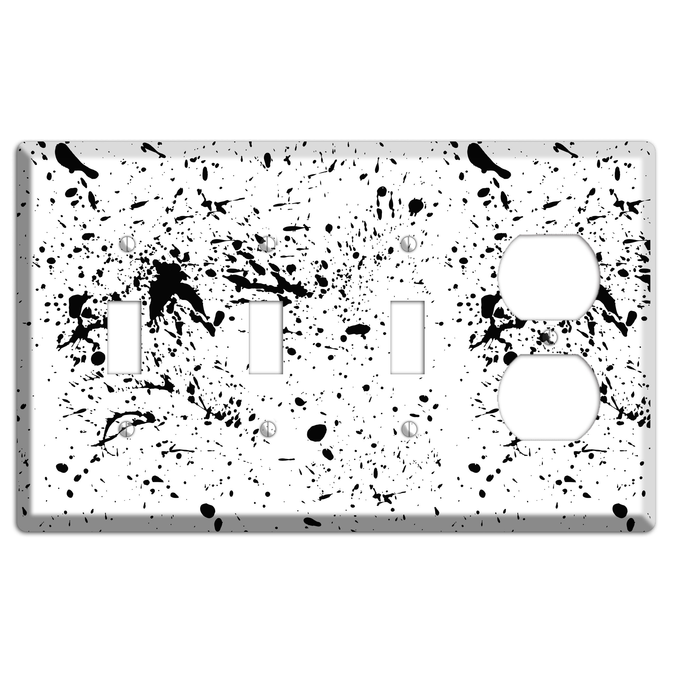 Ink Splash 4 3 Toggle / Duplex Wallplate