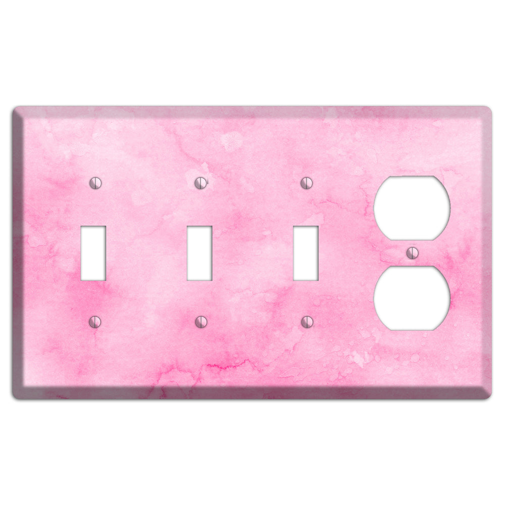 Cinderella Pink Texture 3 Toggle / Duplex Wallplate