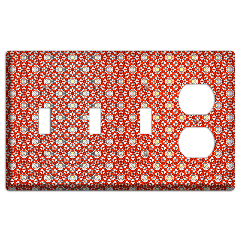Red Foulard 3 3 Toggle / Duplex Wallplate
