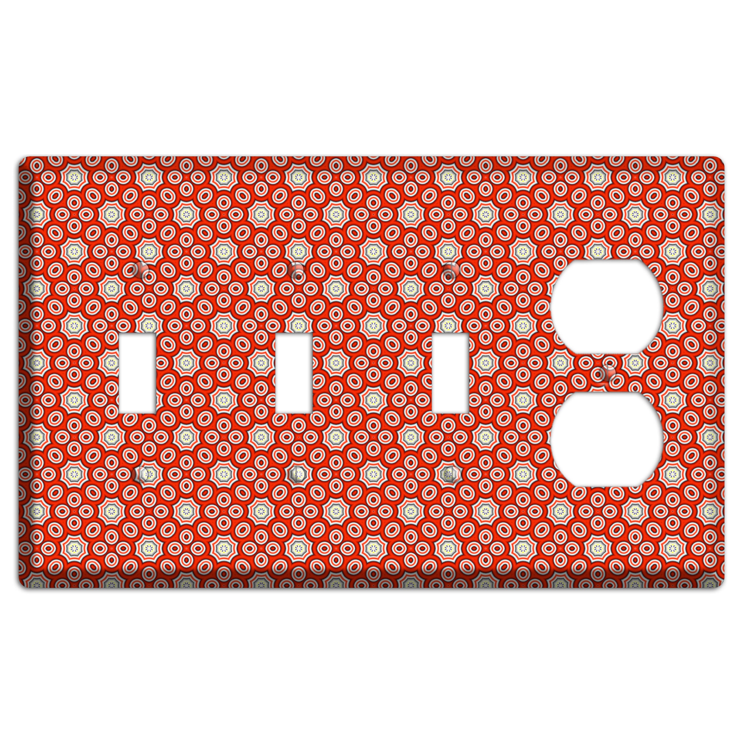 Red Foulard 3 3 Toggle / Duplex Wallplate