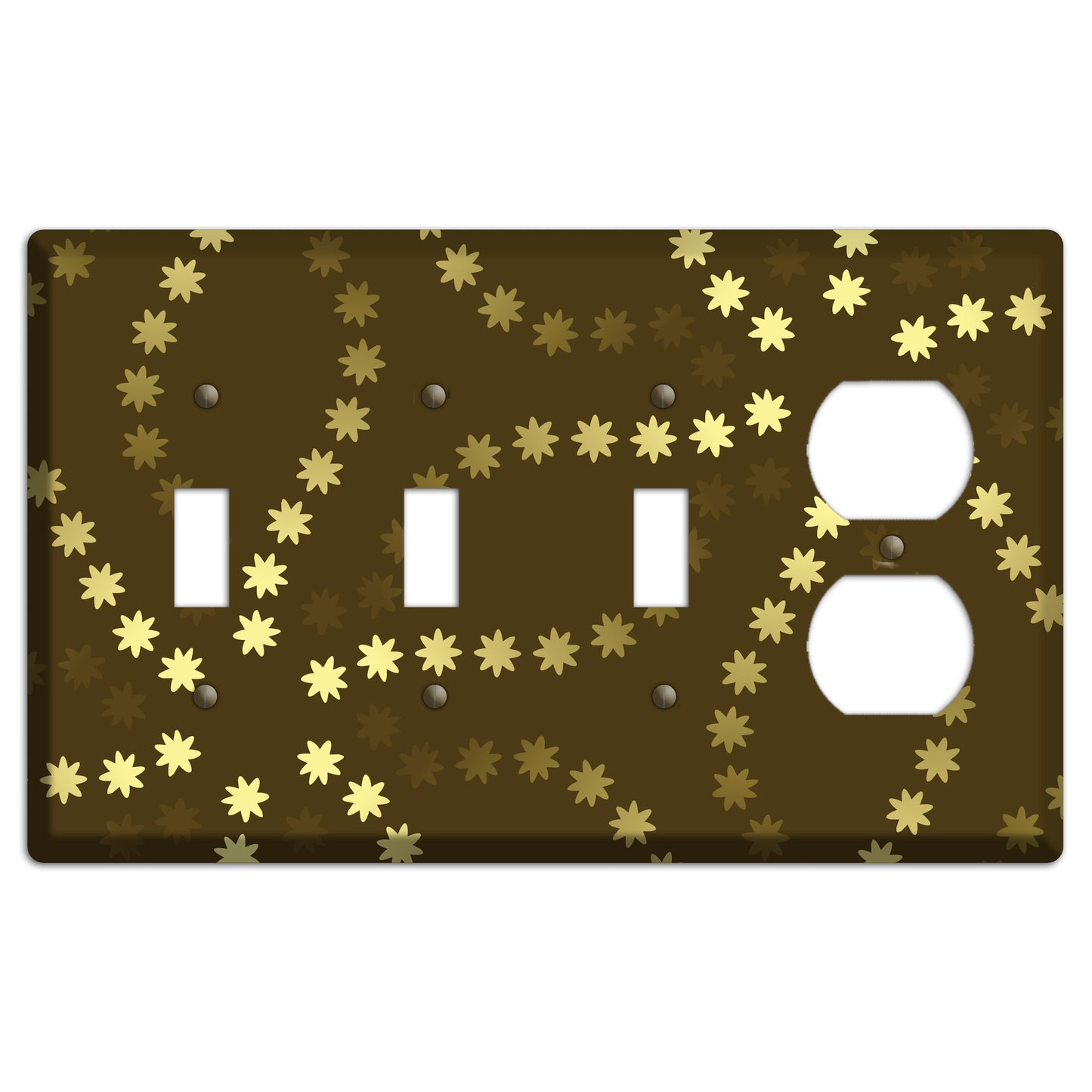 Multi Olive Constellation 3 Toggle / Duplex Wallplate